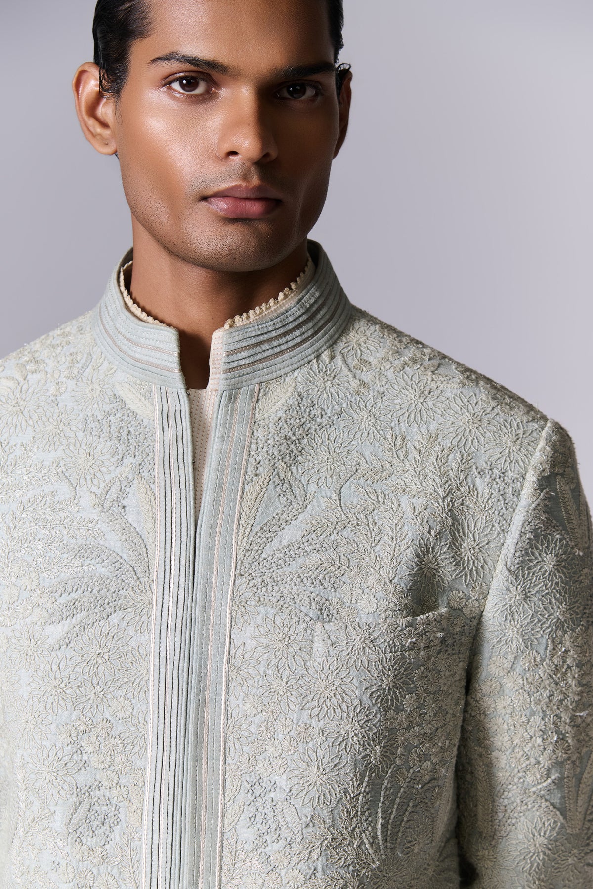 Aqua Marine Sherwani Set