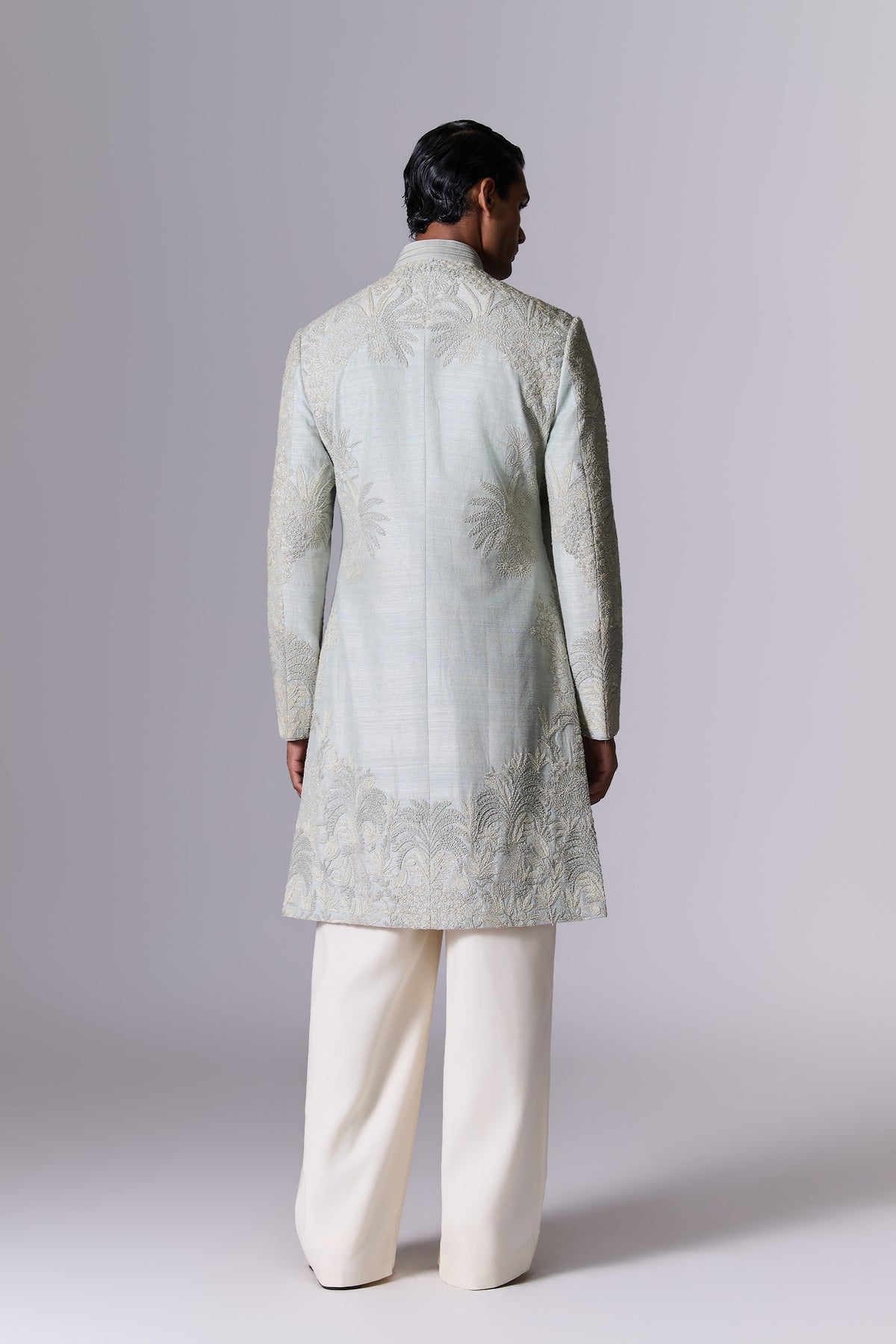 Aqua Marine Sherwani Set