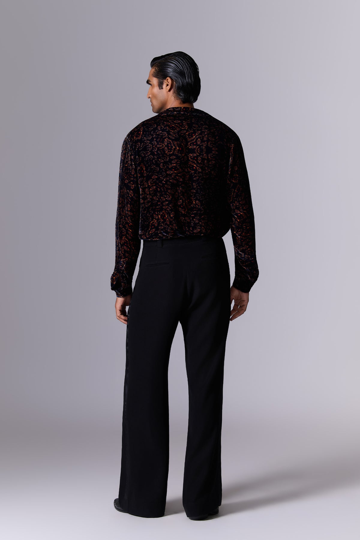 Printed Velvet Cocktail Shirt