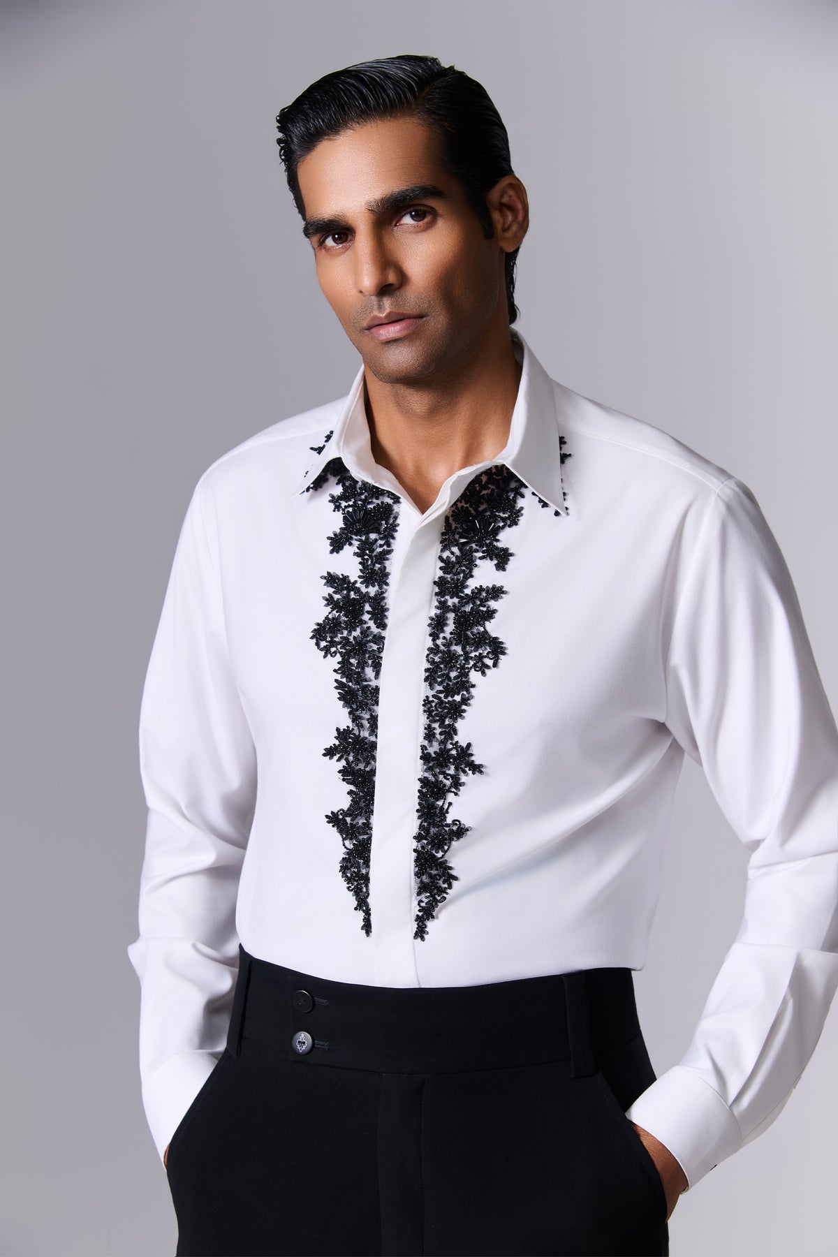 Ivory Tailored Cocktail Shirt