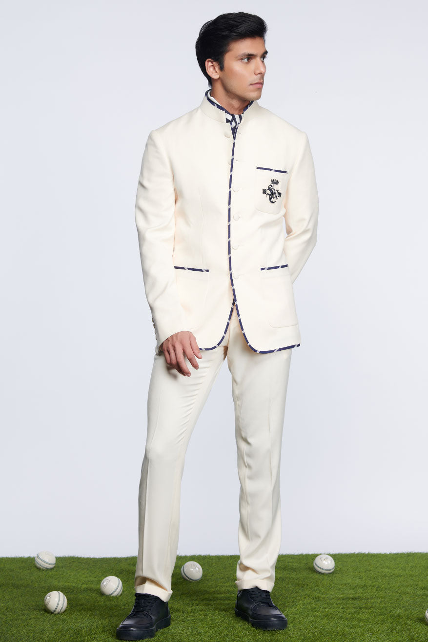 SNCC Off-White Bandhgala