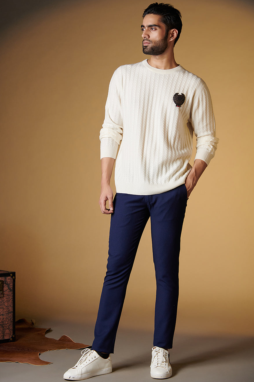 SNCC Merino Wool Sweater with Crest