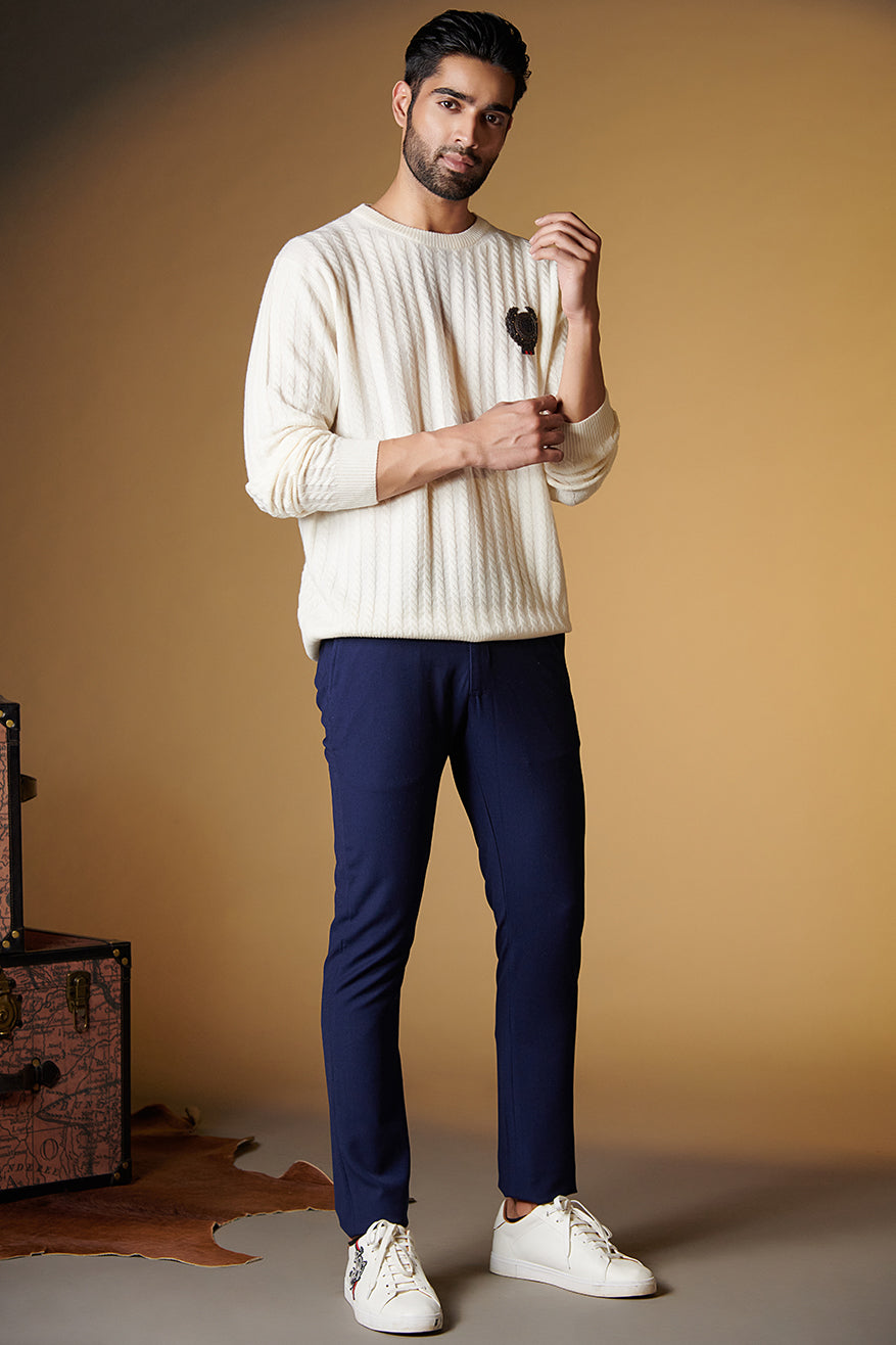 SNCC Merino Wool Sweater with Crest
