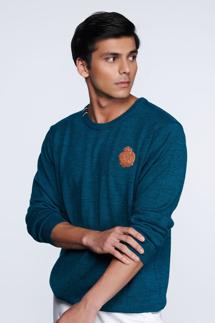 Crested Teal Sweater