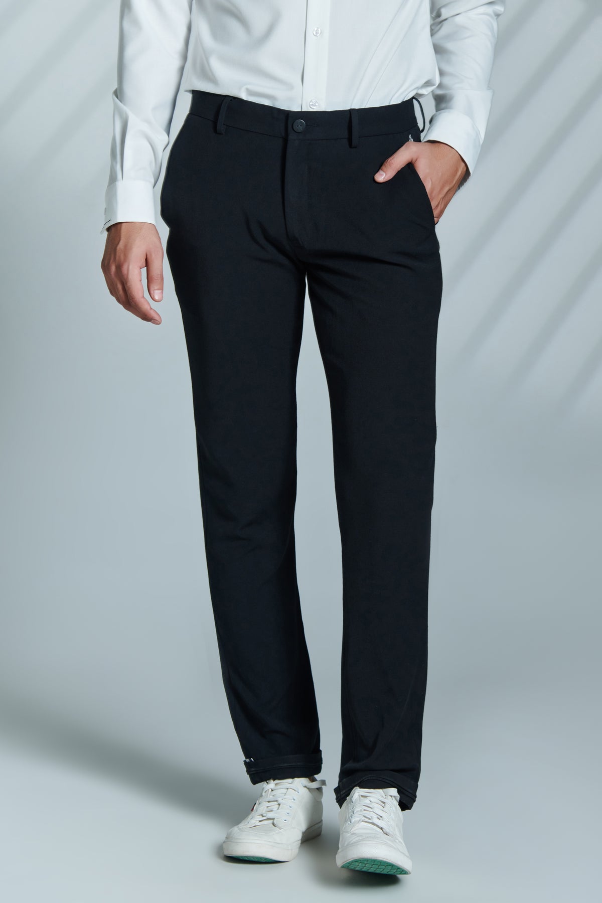 Classic Black Trousers with Adamas