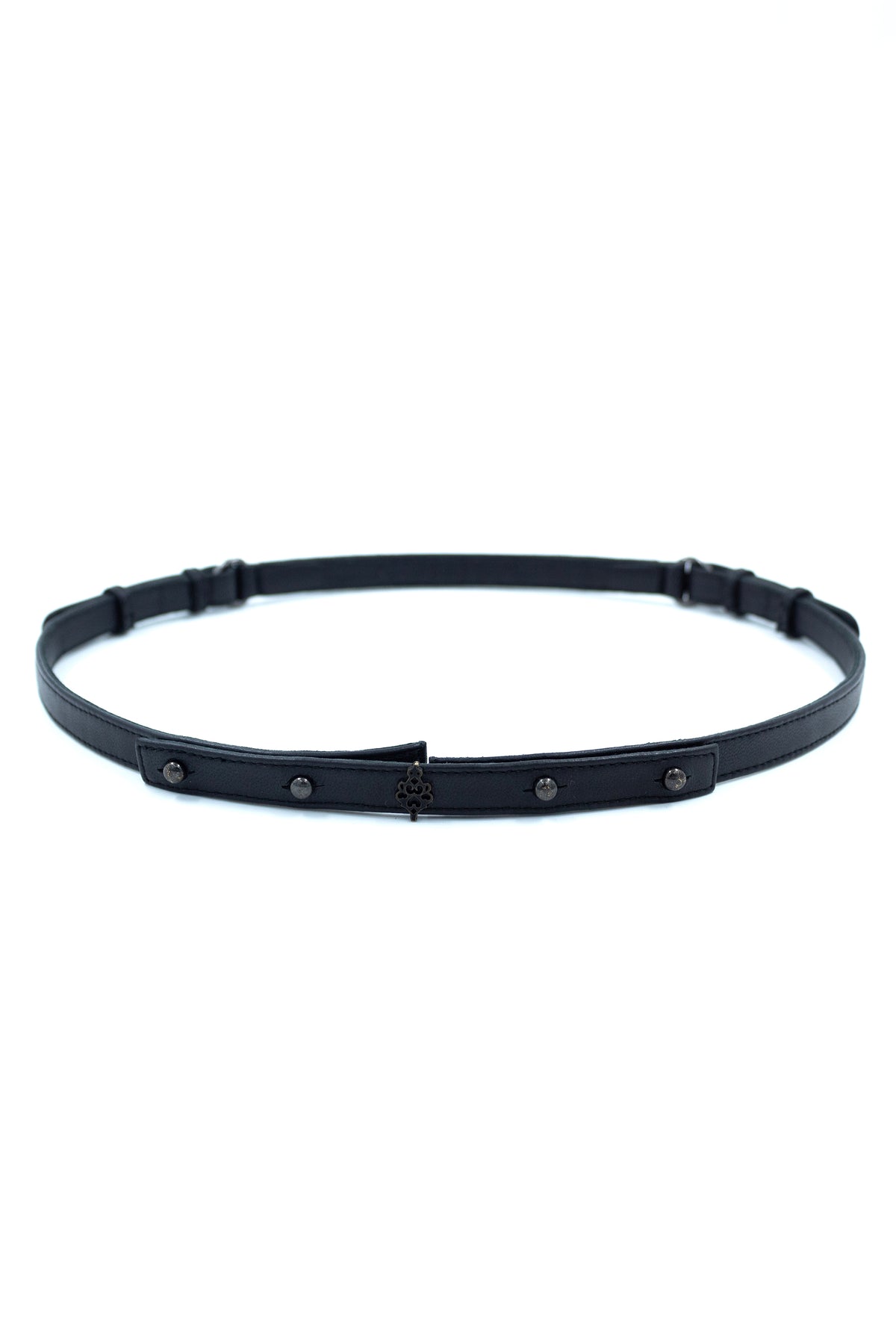 Diamante Braided Leather Belt
