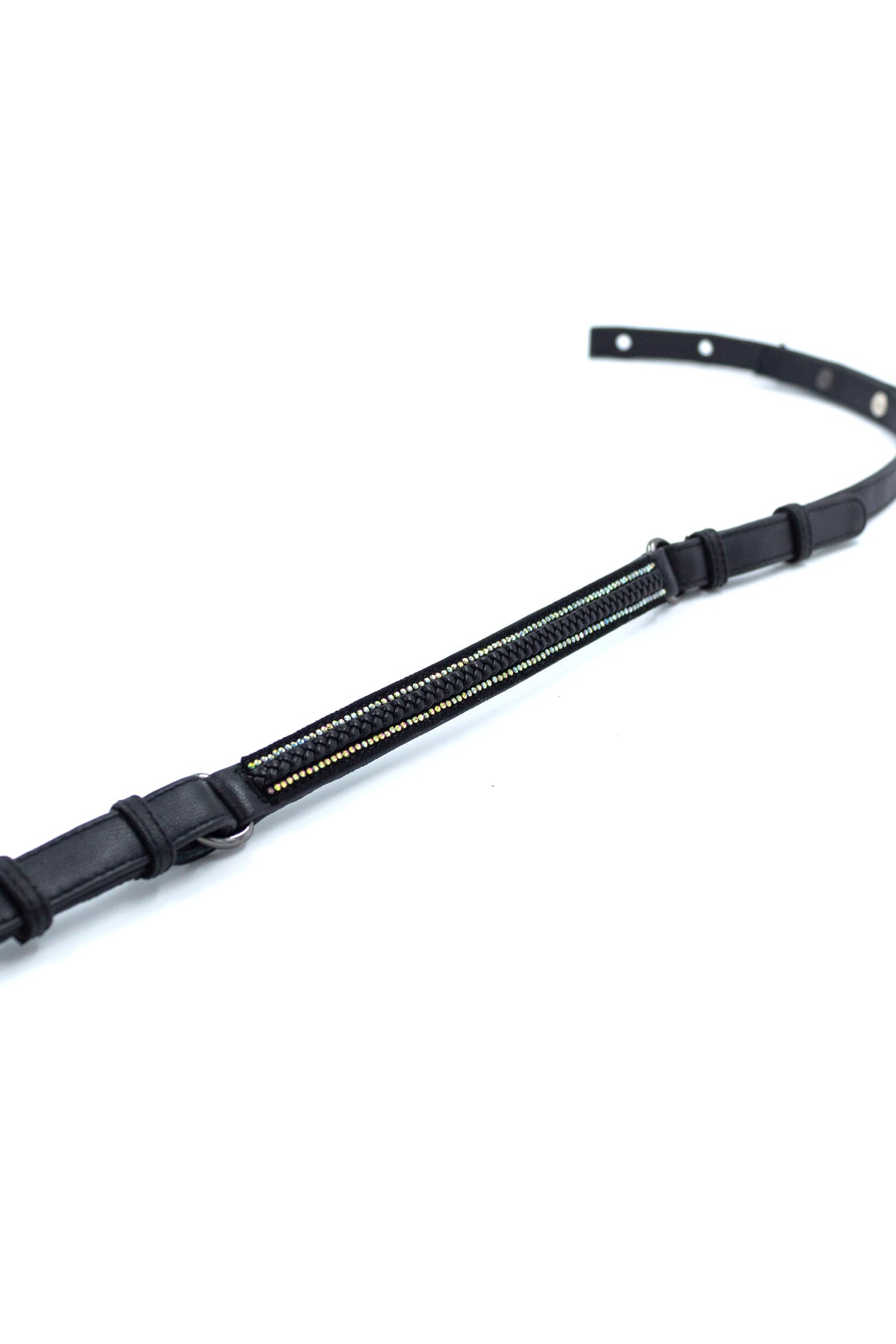 Diamante Braided Leather Belt