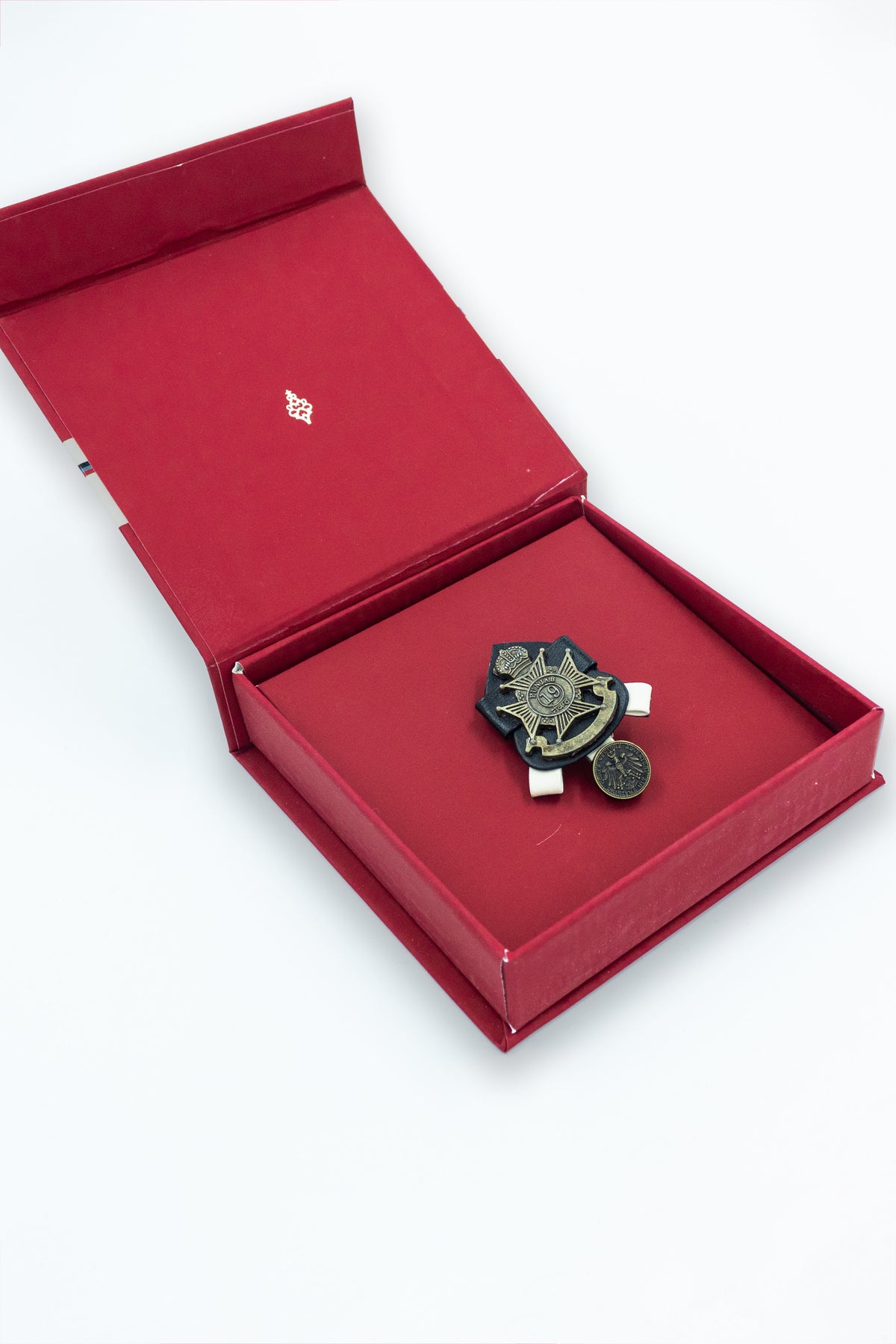 Metal Crest Brooch