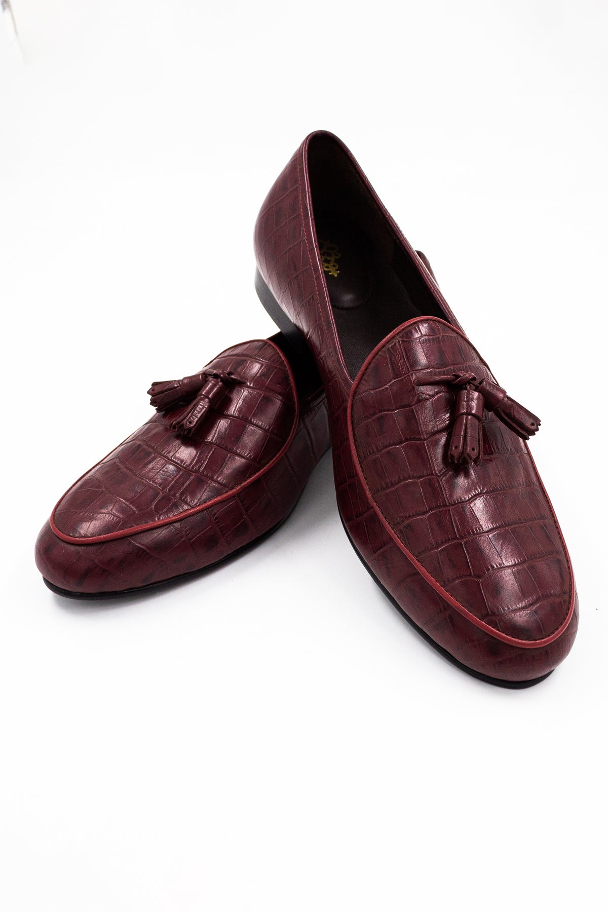 Croco Texture Leather Shoes
