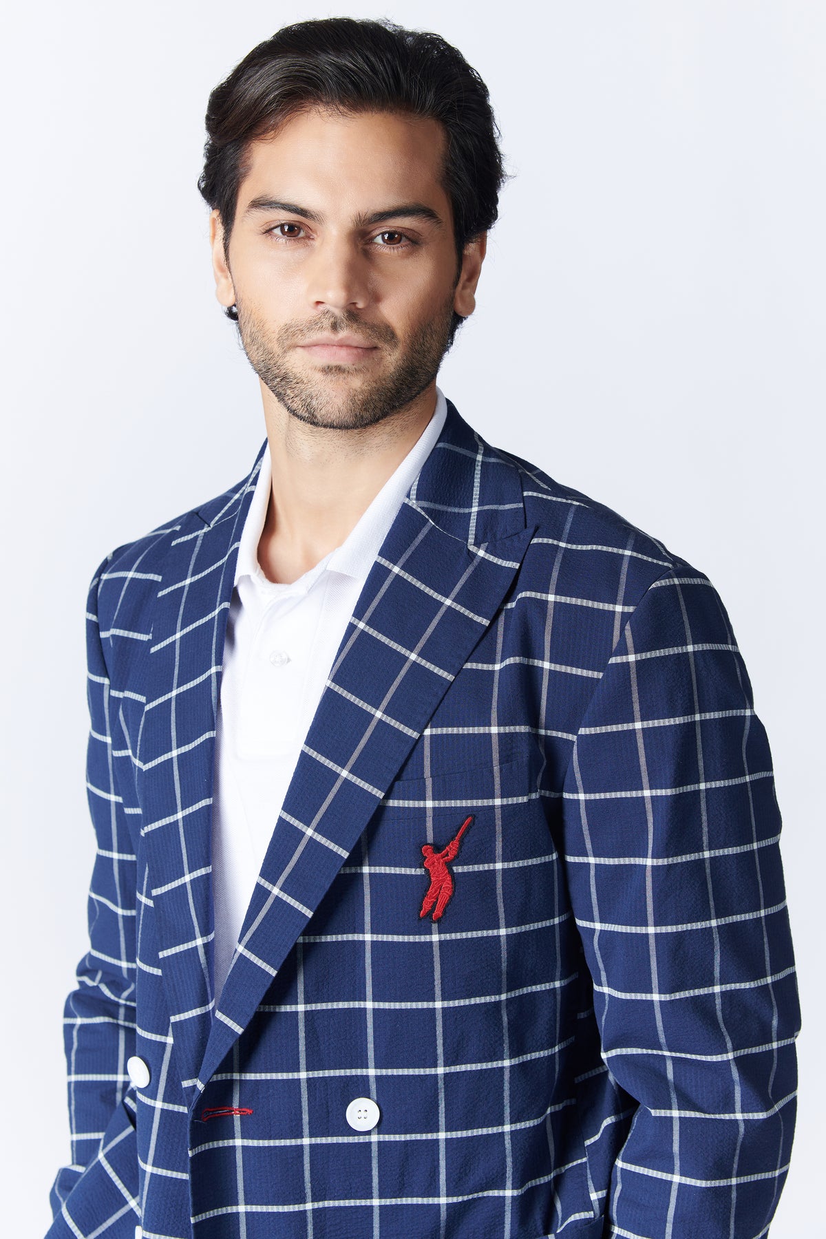 SNCC Double Breasted Plaid Jacket