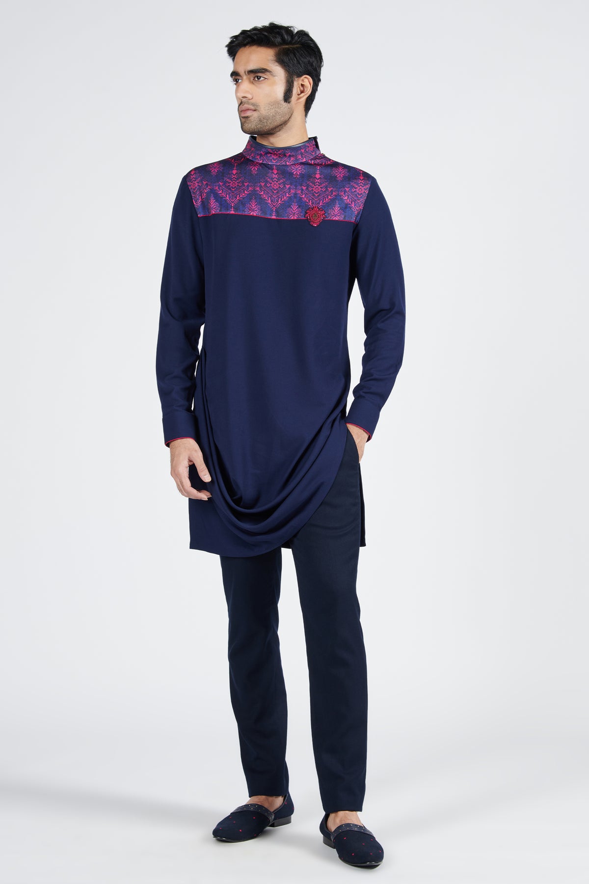 Tribal Printed Draped Kurta