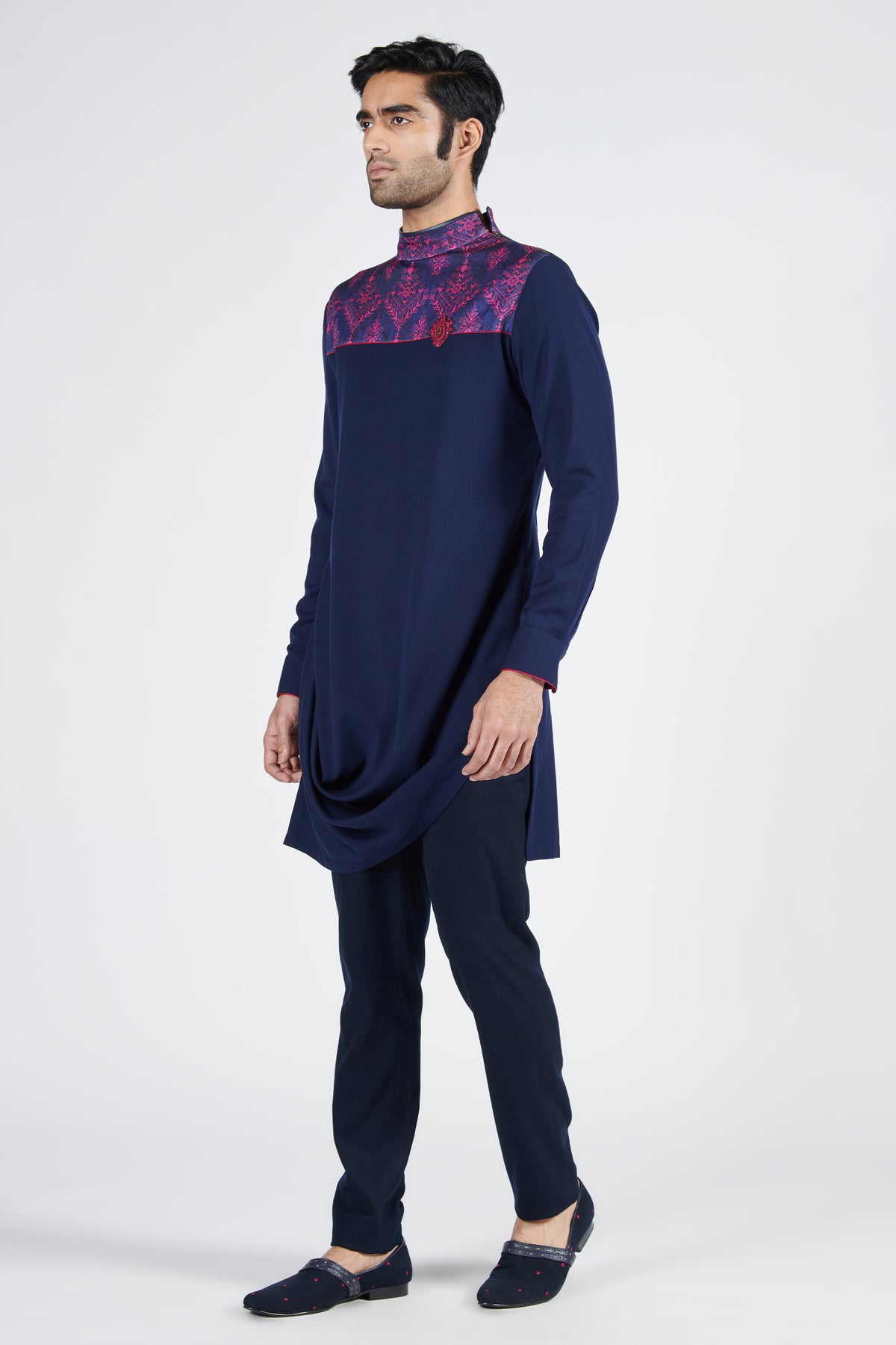 Tribal Printed Draped Kurta