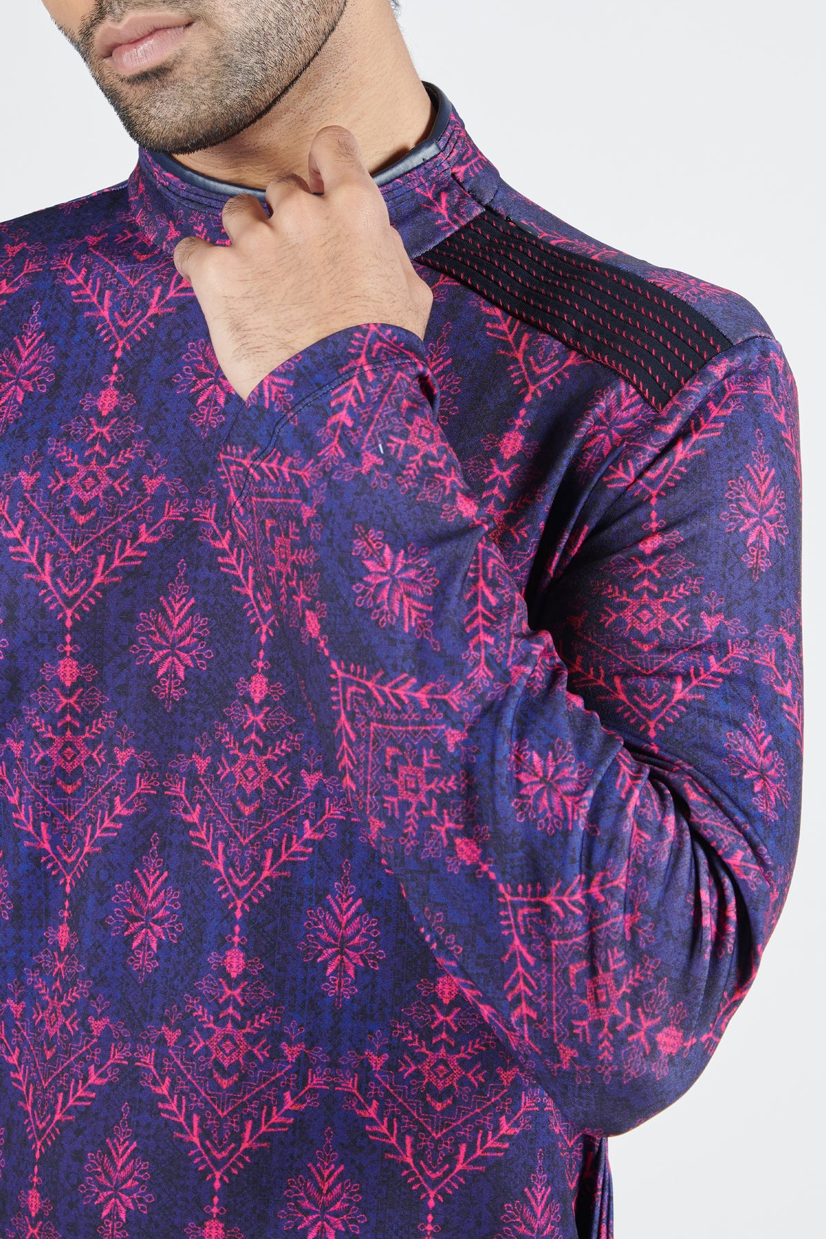 Printed Raised Neck Kurta