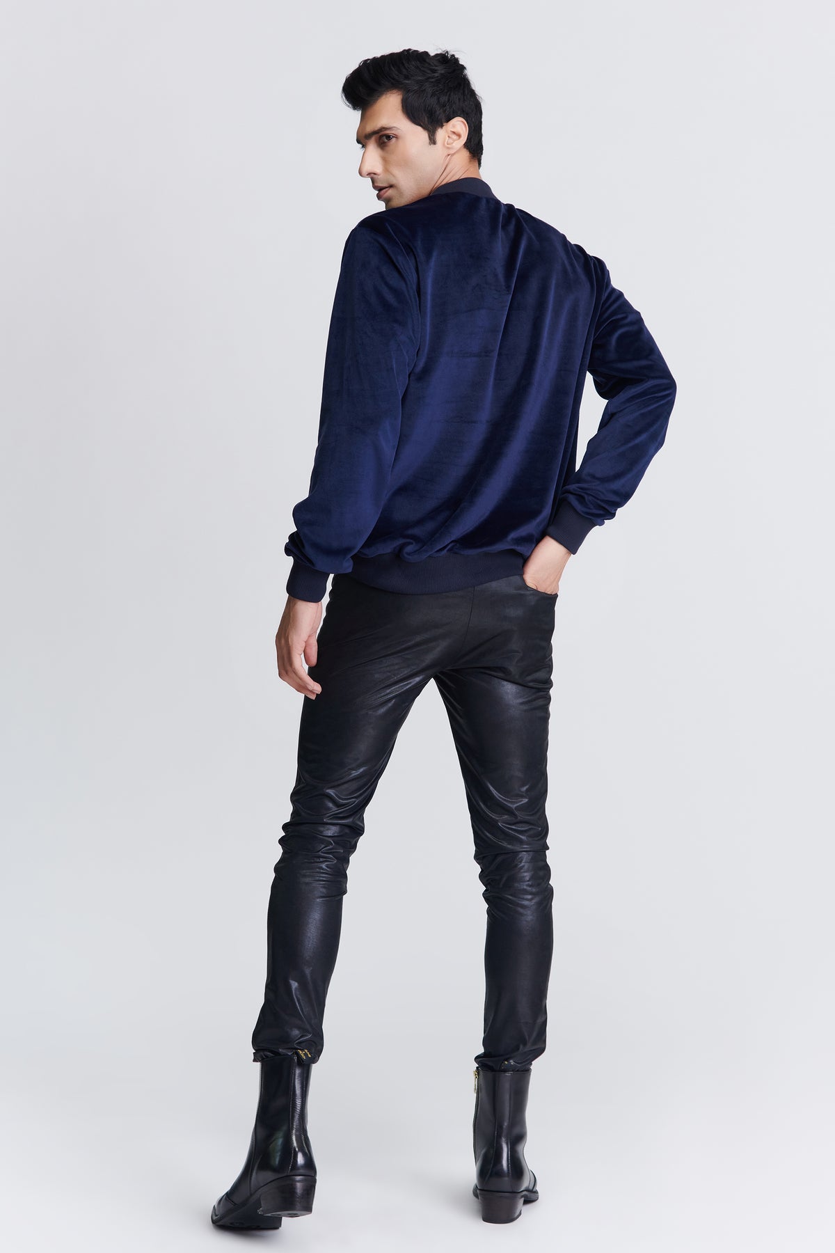Navy Crested Sweatshirt