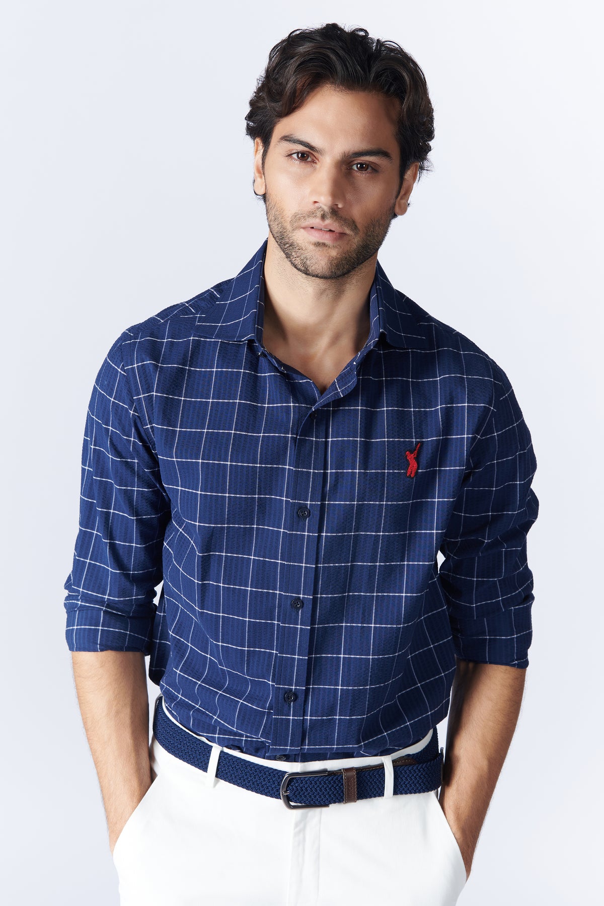 SNCC Navy Check Shirt