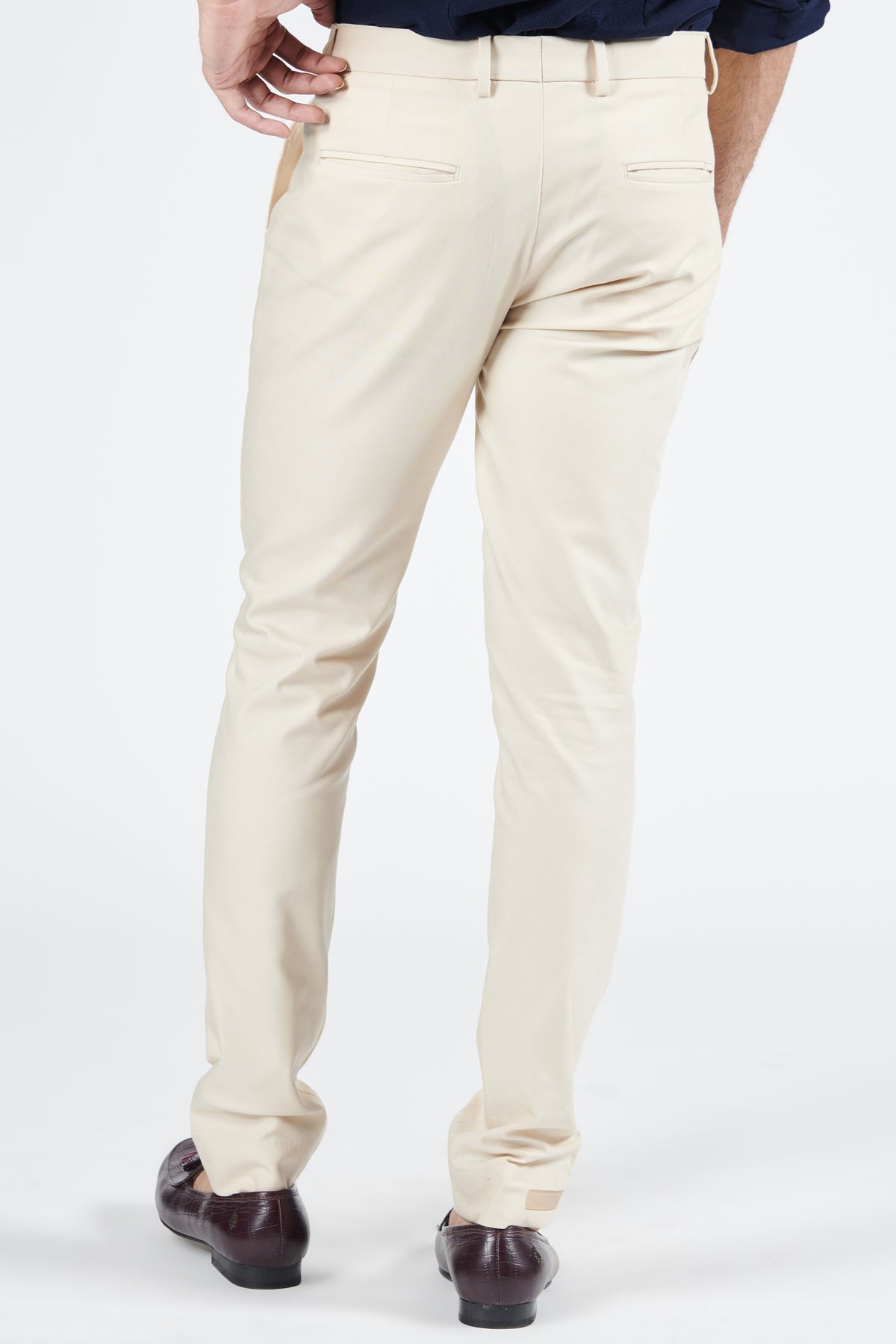 Classic Off-White Trouser with Adamas
