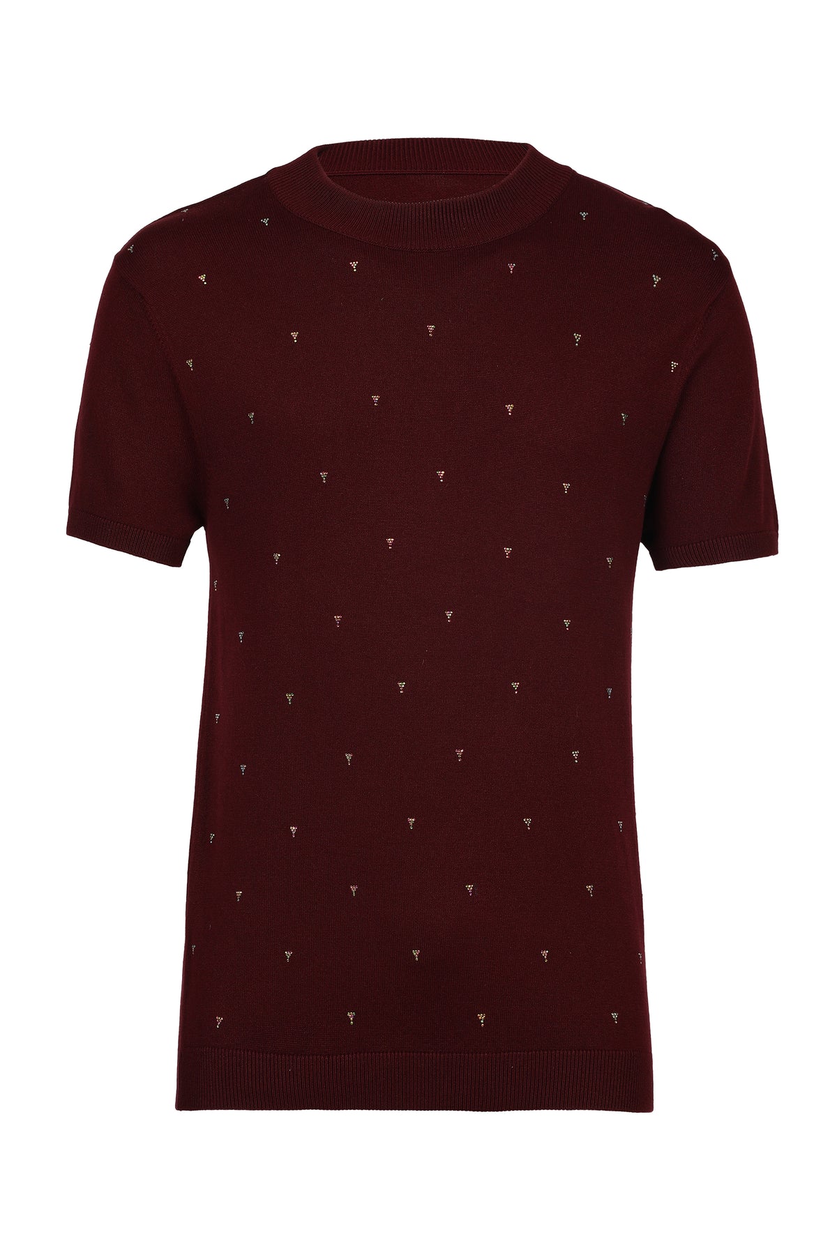 Plum Knit T-Shirt