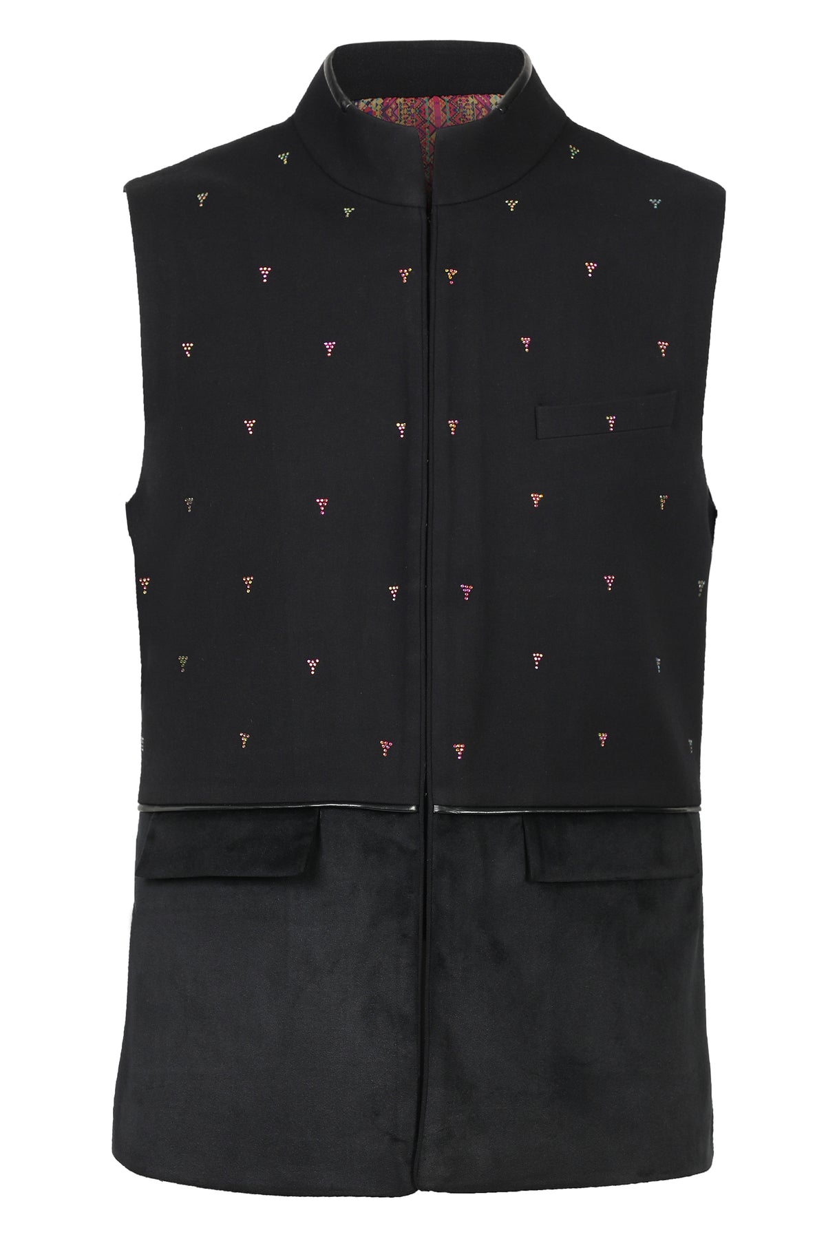 Diamante Black Waistcoat