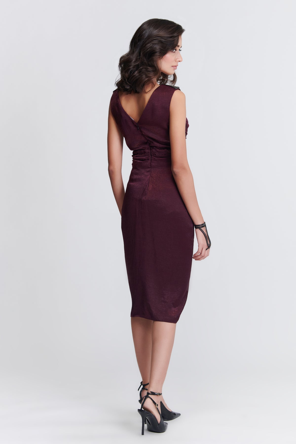 Twisted Plum Dress