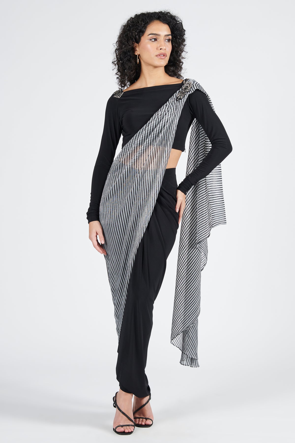Printed Drape Saree