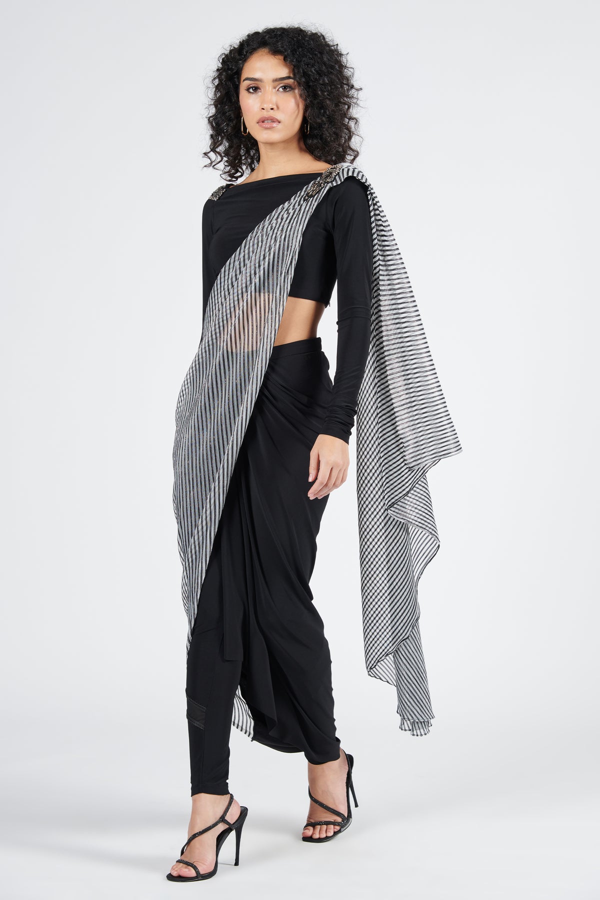 Printed Drape Saree