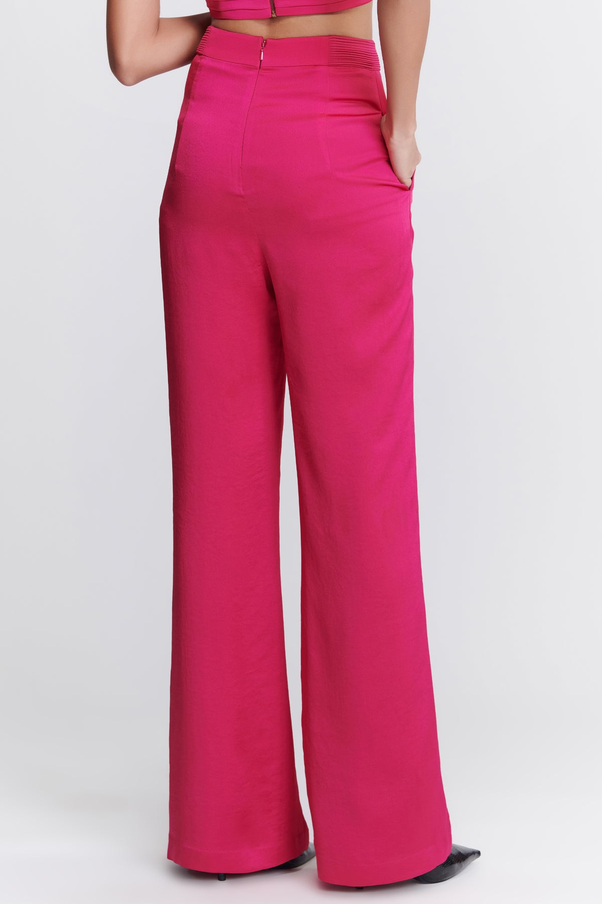 Pink Flared Trousers
