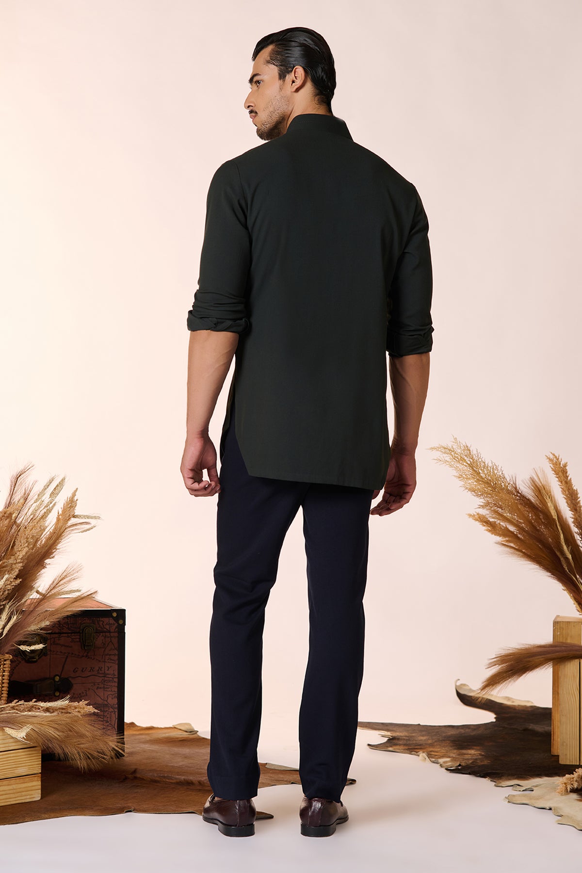 Classic Military Green Kurta