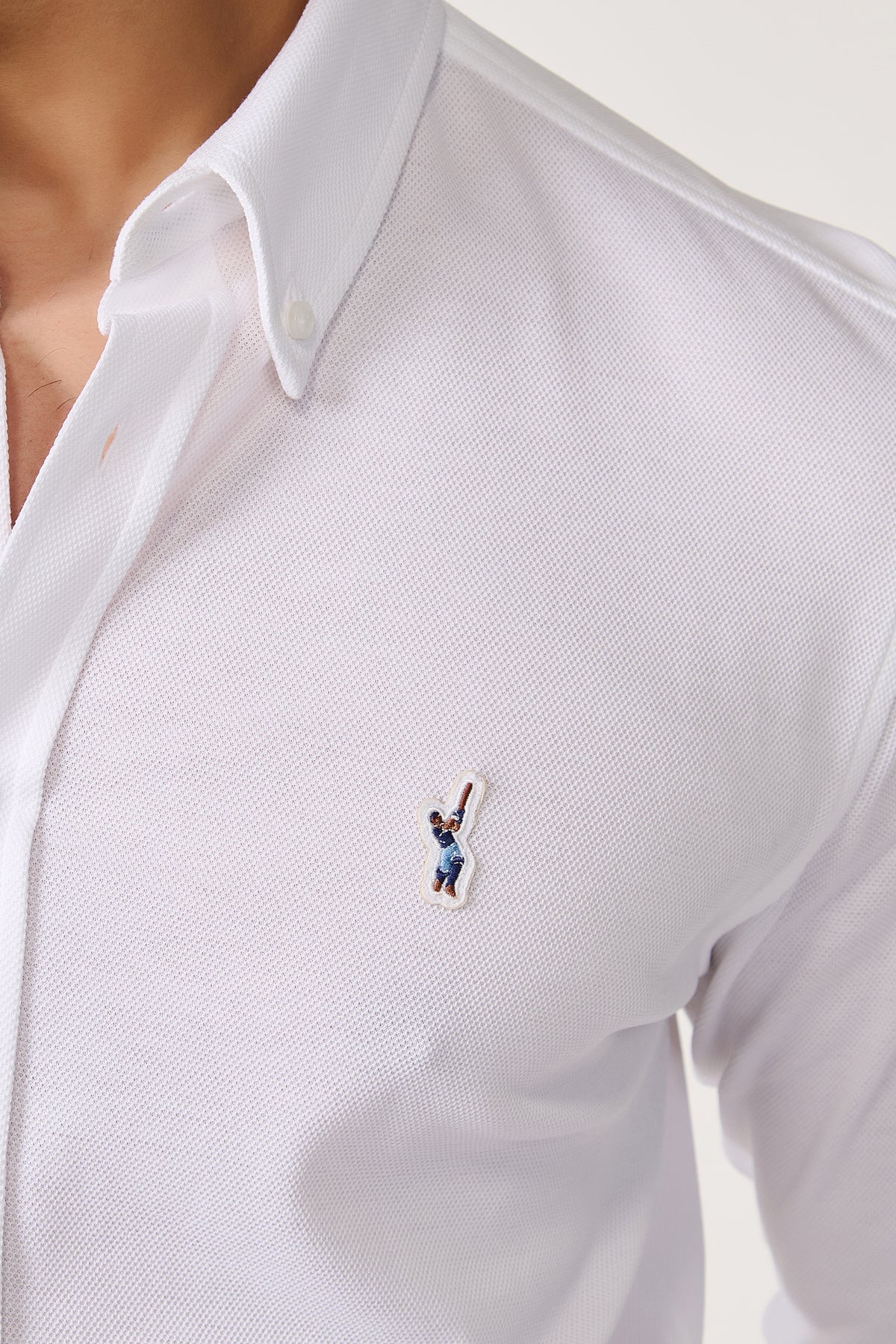 SNCC Off white Pique Knit Shirt