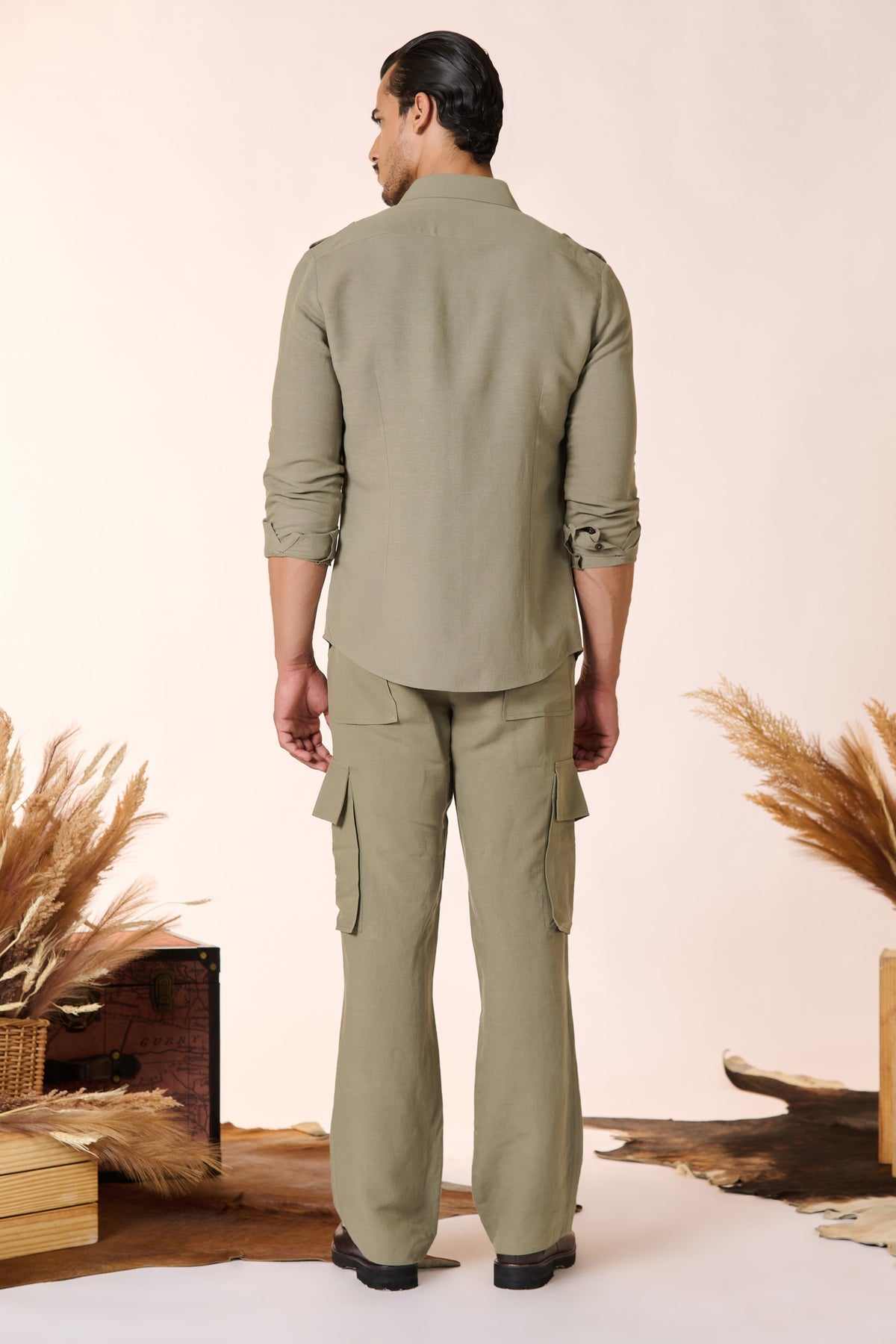 Sage Shirt with Patch Pocket
