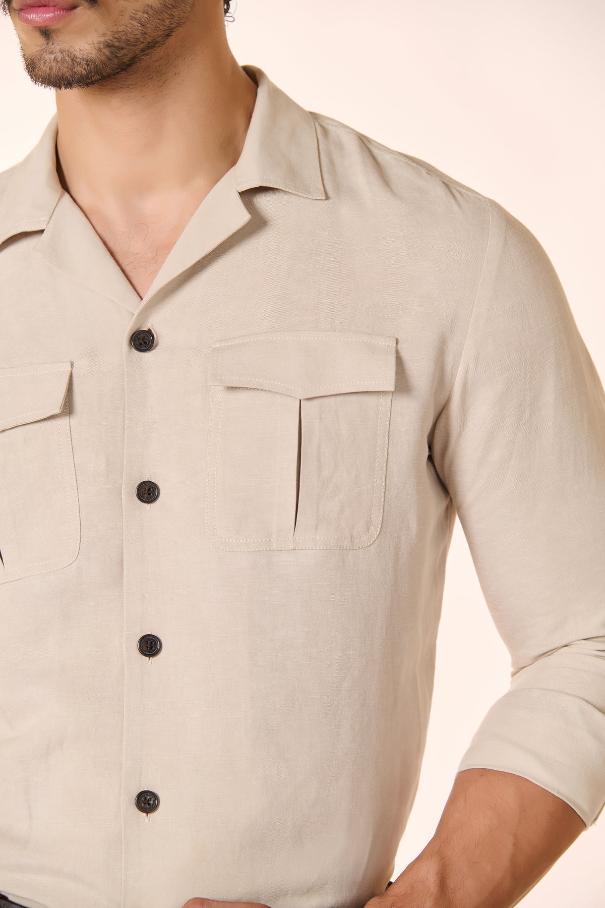 Ecru Utility Shirt
