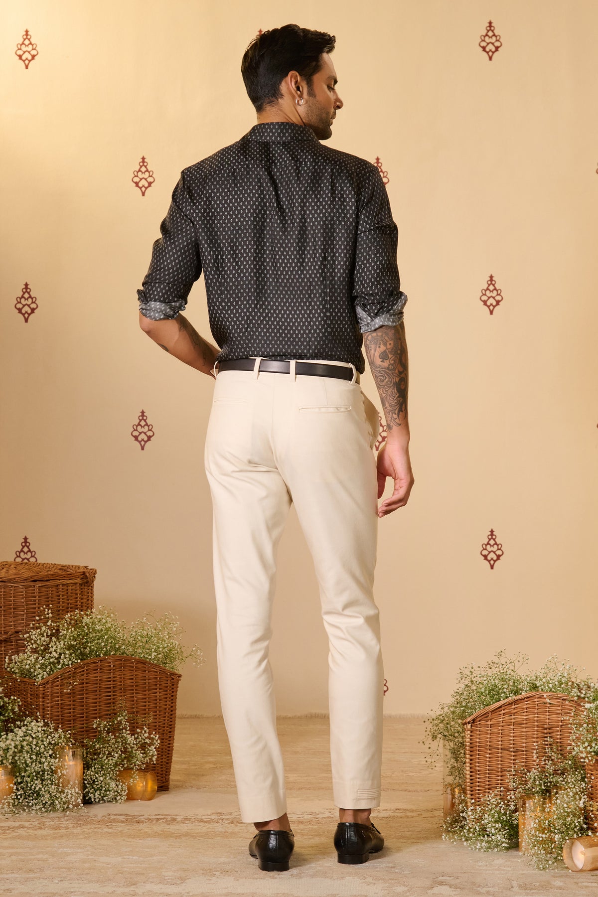 Black Silk Twill Adamas Shirt