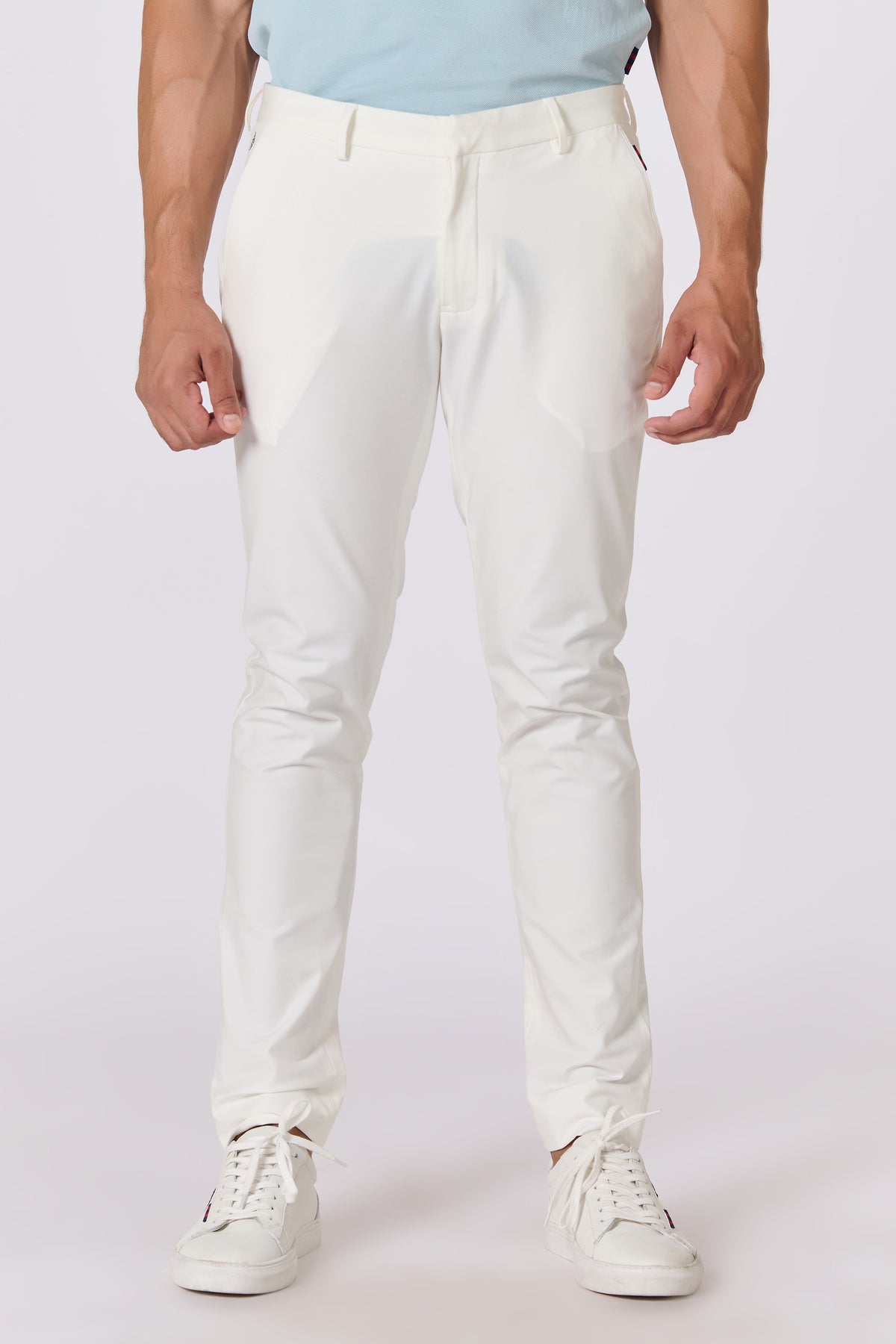 Classic Off-White Trouser with Tape detailing