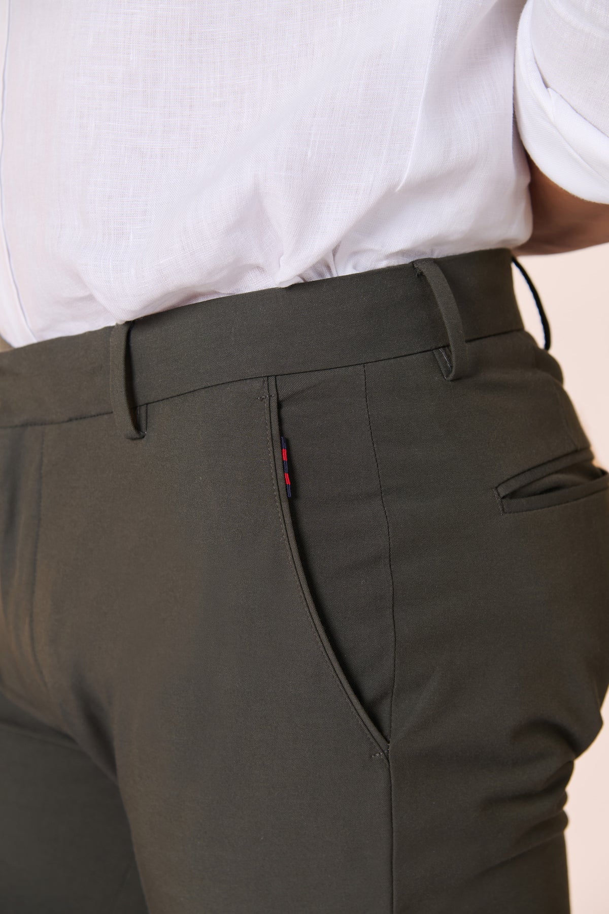 Classic Olive Trouser with Adamas