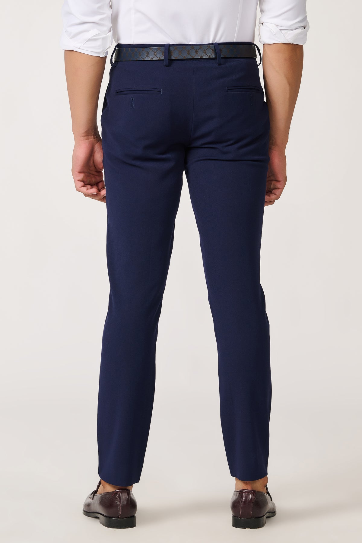 Navy Slim Fit Trousers