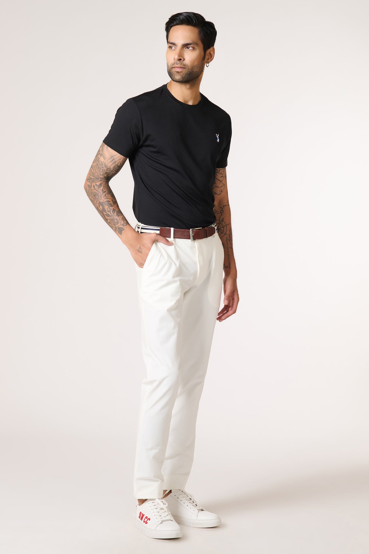 SNCC Black Batsman Logo T-Shirt