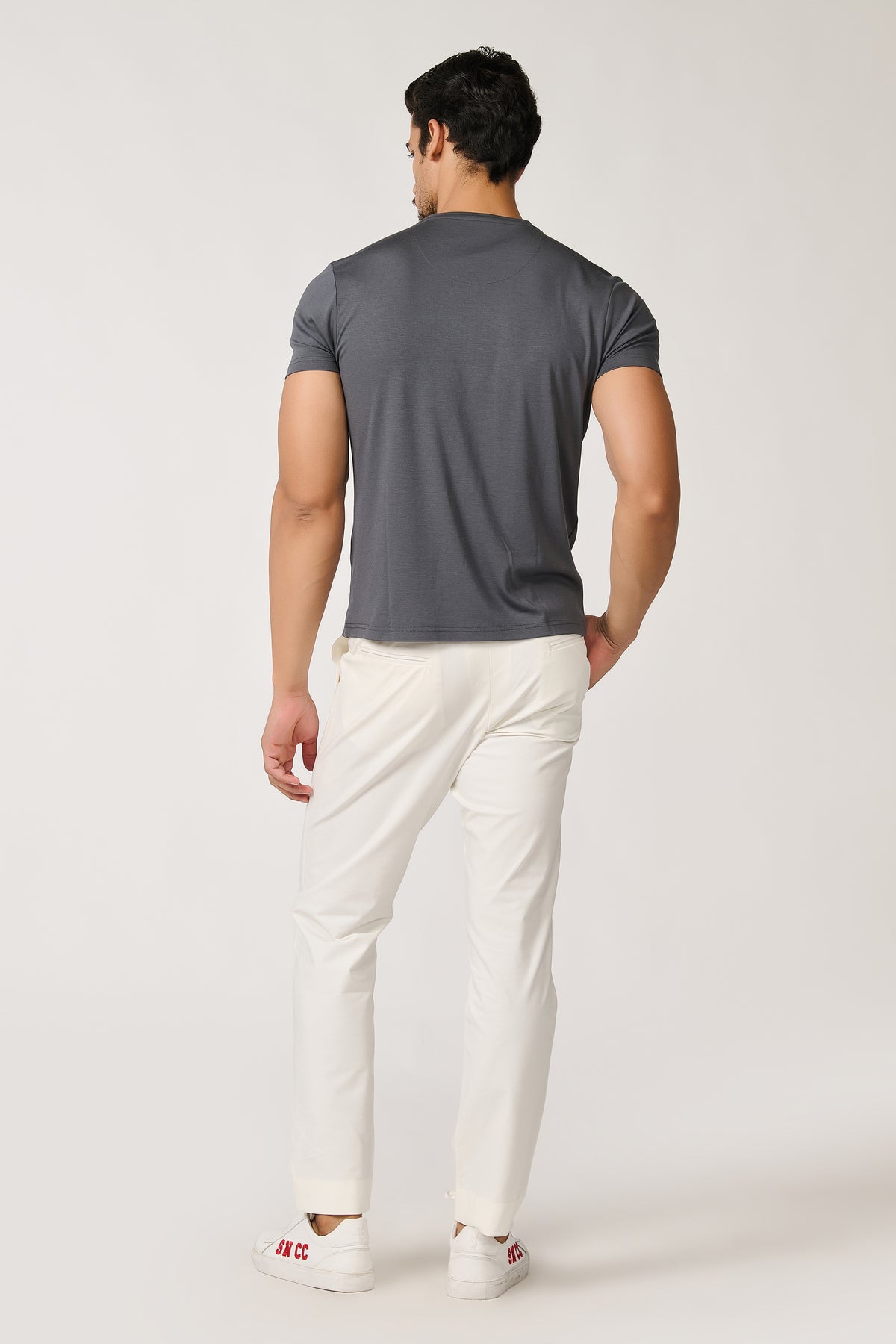 SNCC Grey Batsman Logo T-Shirt