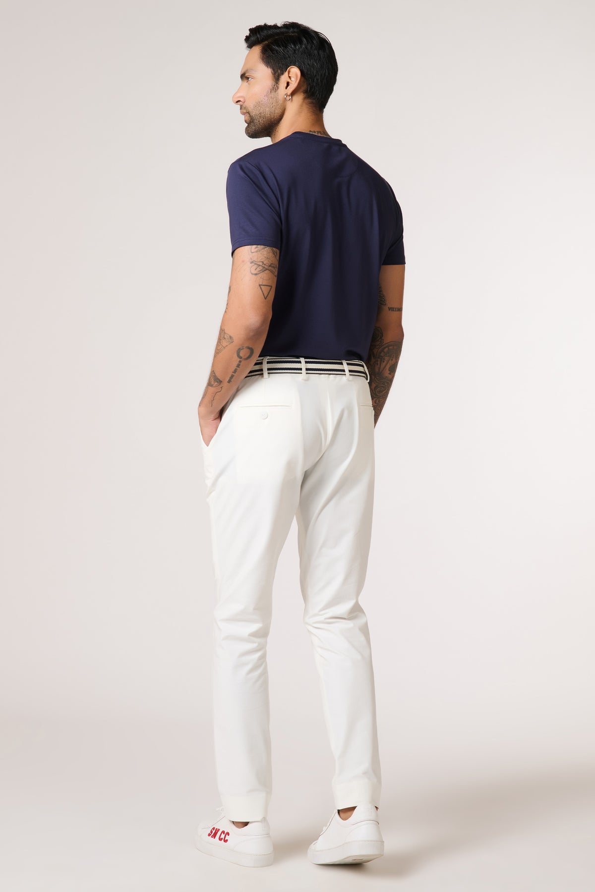 SNCC Navy Batsman Logo T-Shirt