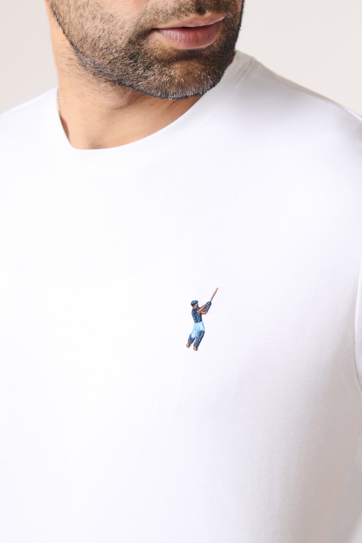 SNCC Off White Batsman Logo T-Shirt