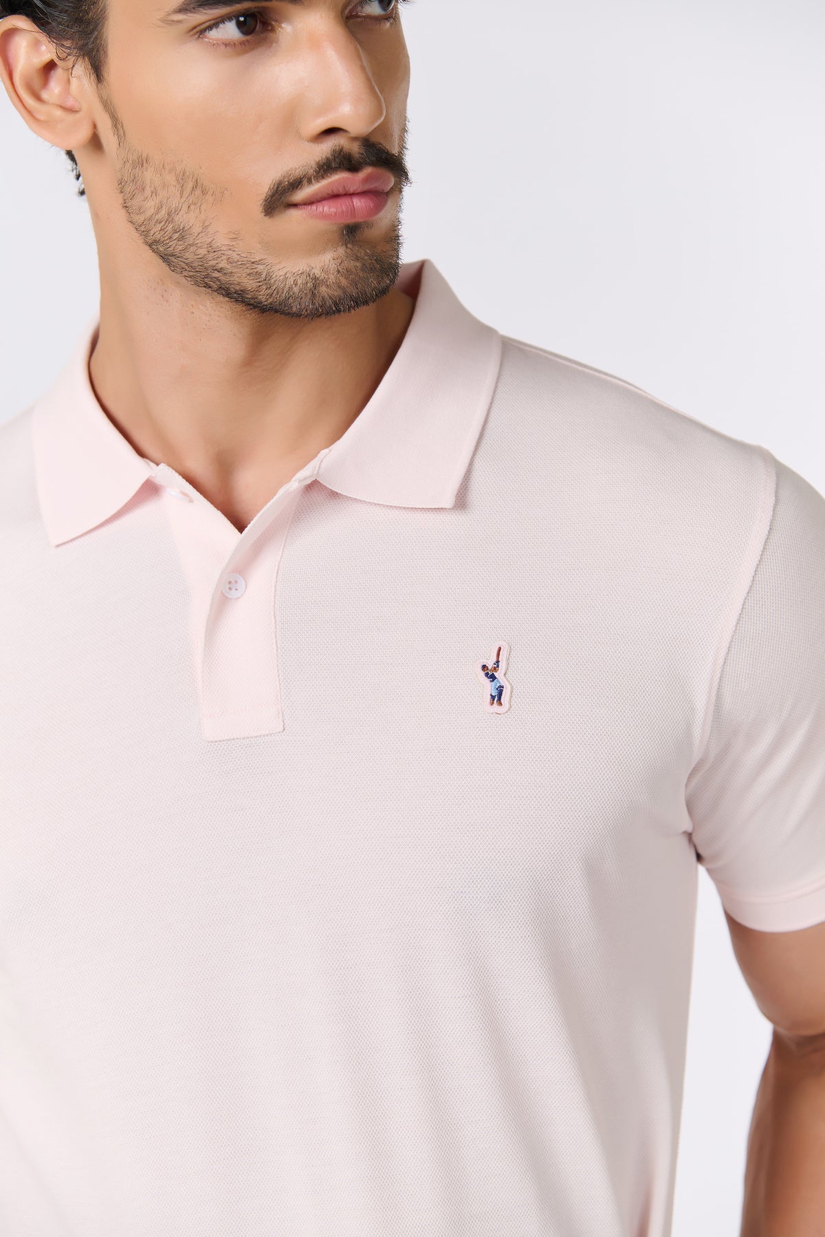 SNCC Giza Cotton Pink Polo T-shirt