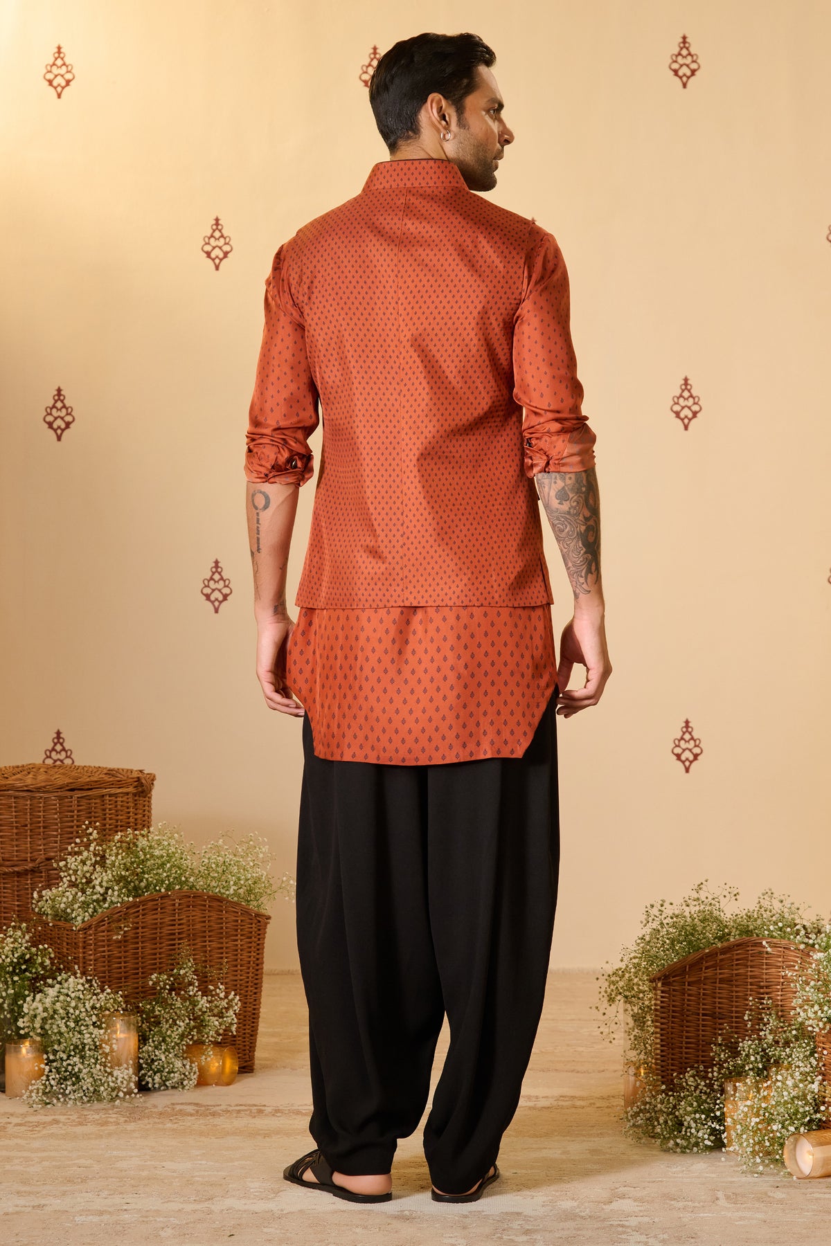 Rust Waistcoat with S&N Crest Detail