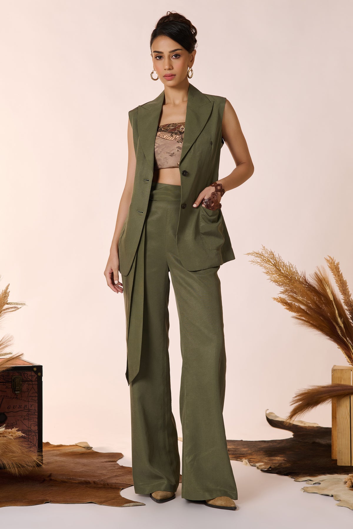 Olive Waistcoat