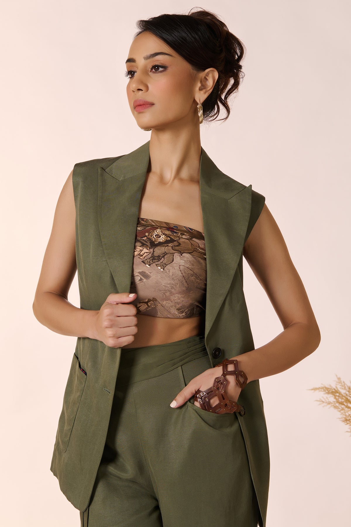 Olive Waistcoat