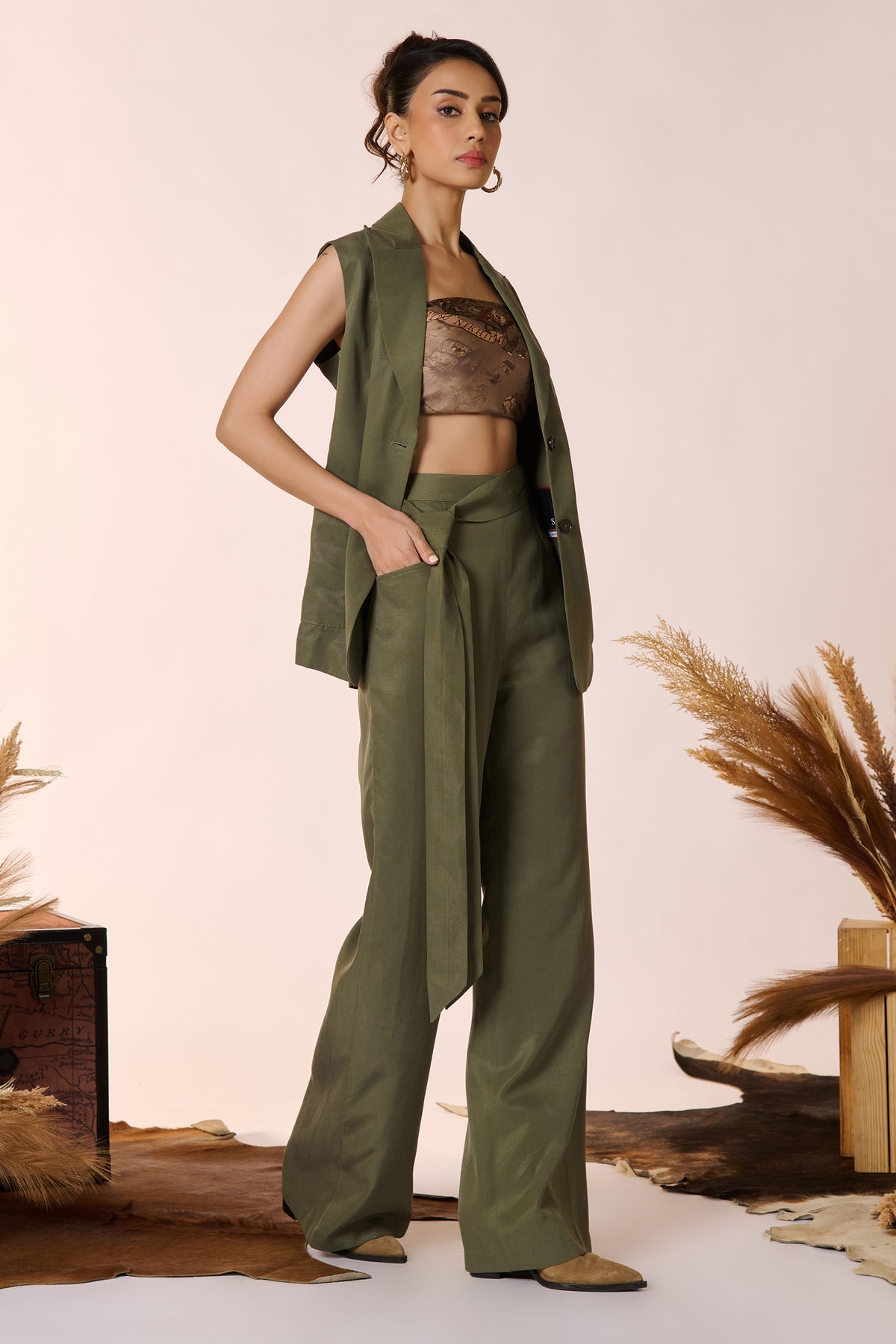 Olive Waistcoat
