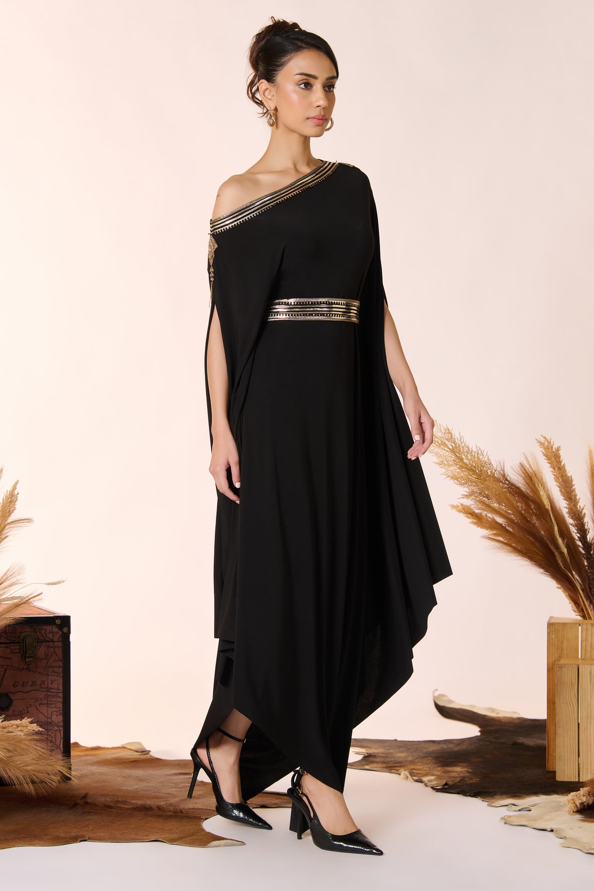 Asymmetric Colour Block Dress