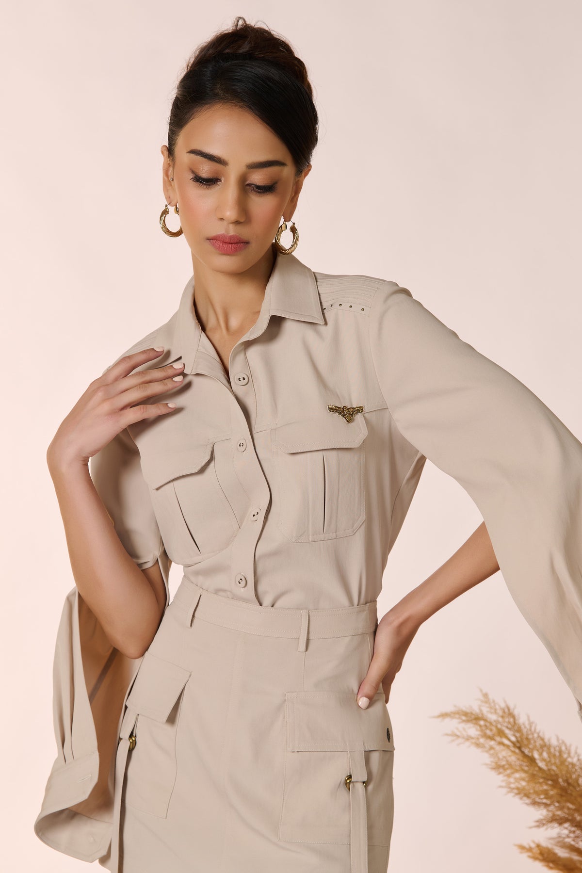 Ecru Utility Shirt