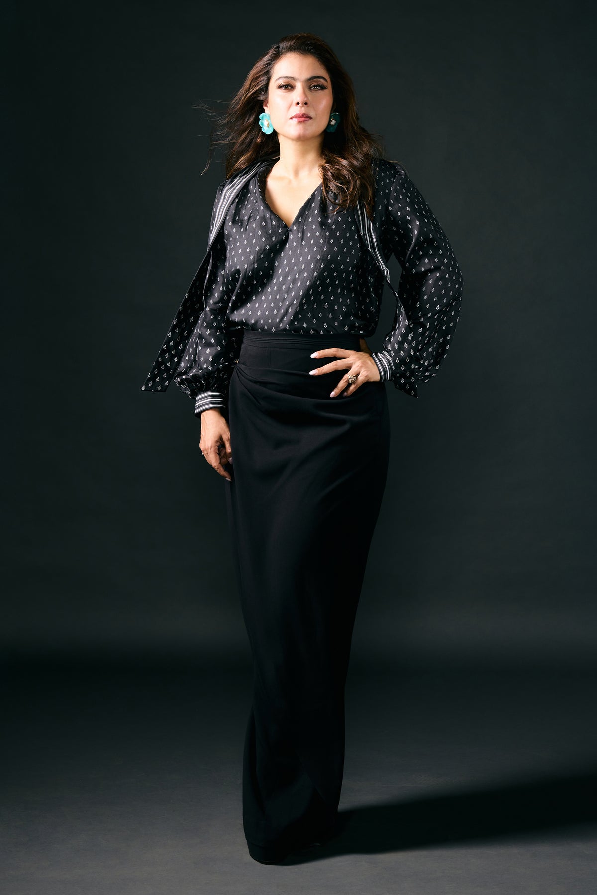 Black Chic Bow Tie Adamas Top