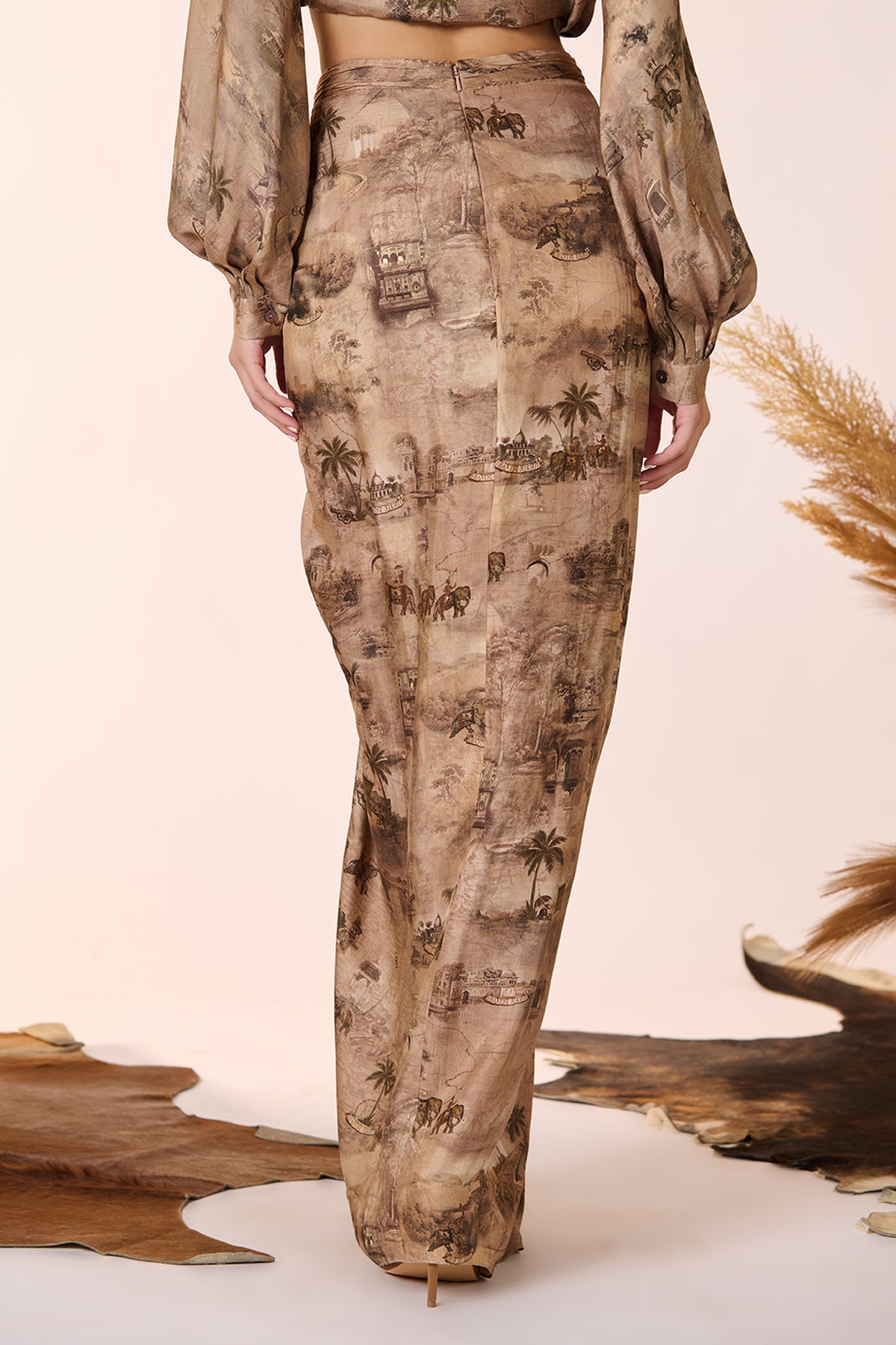 Safari Print Skirt