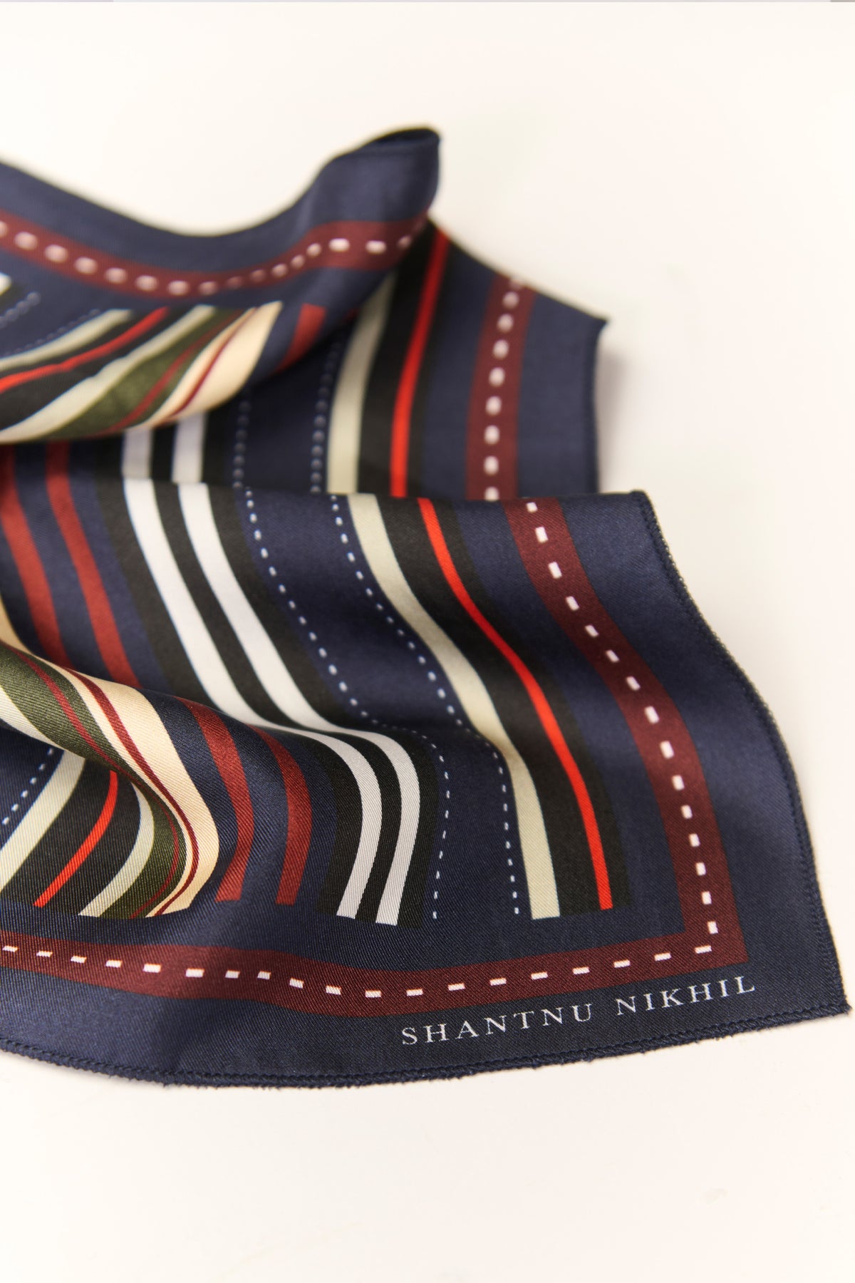 Multi-coloured Stripes Pocket Sqaure