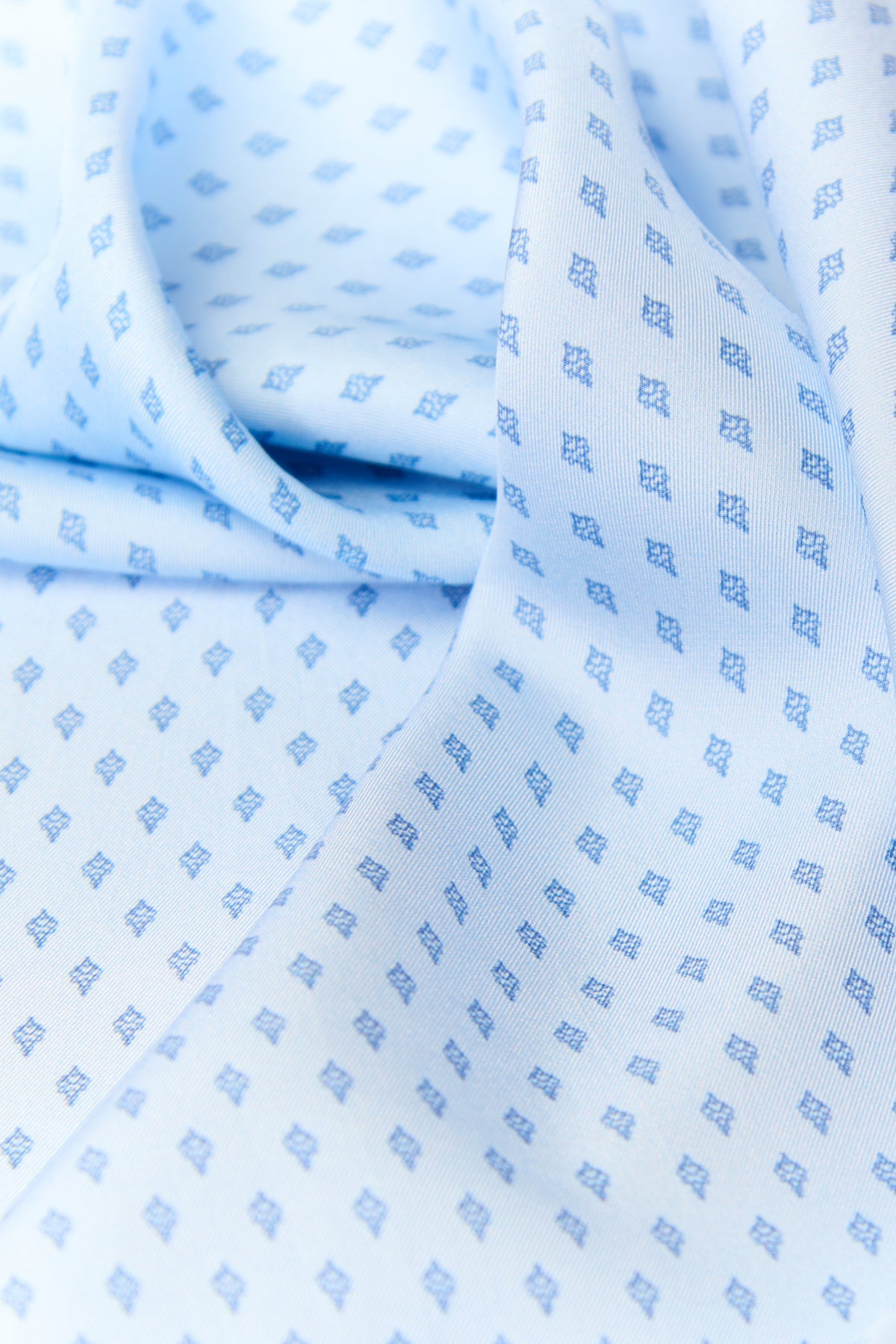 Light Blue Adamas Silk Scarf