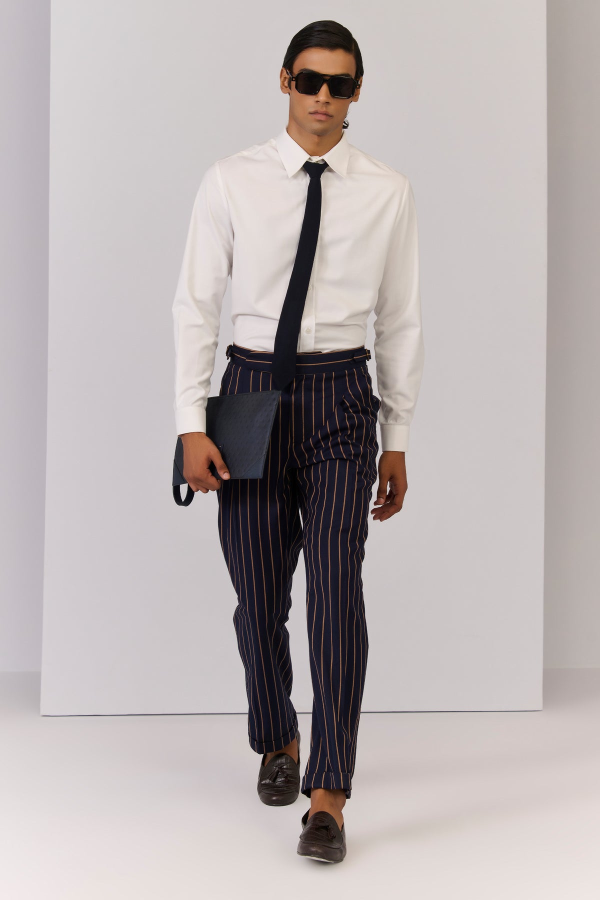 Navy Silk Twill Tie